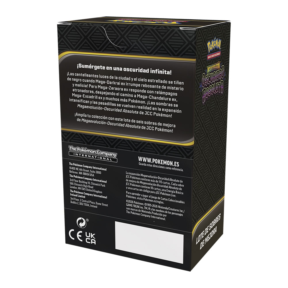 Caja de sobres de mejora Megaevolucion Oscuridad Absoluta Pokémon JCC Bandai 2