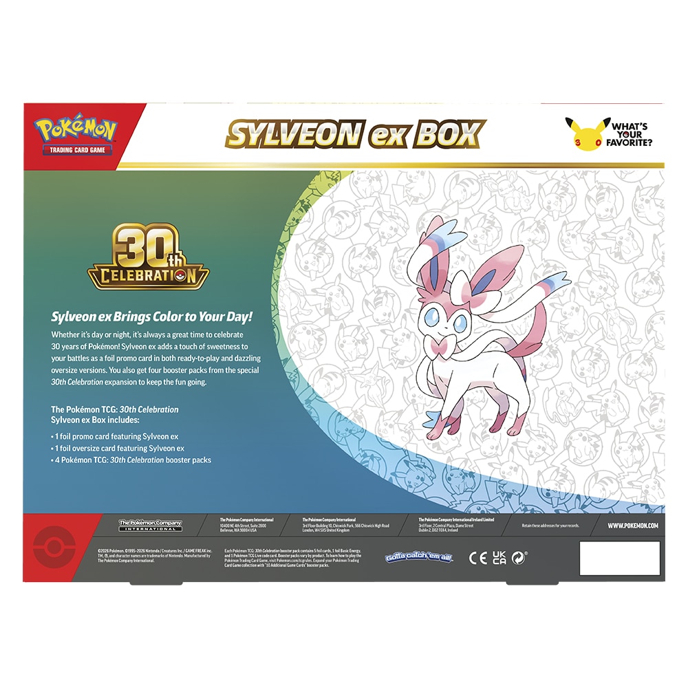 Caixa comemorativa do 30.º aniversário do Pokémon TCG. INGLÊS. POKÉMON. BANDAI. Modelos variados Envio Aleatório 4