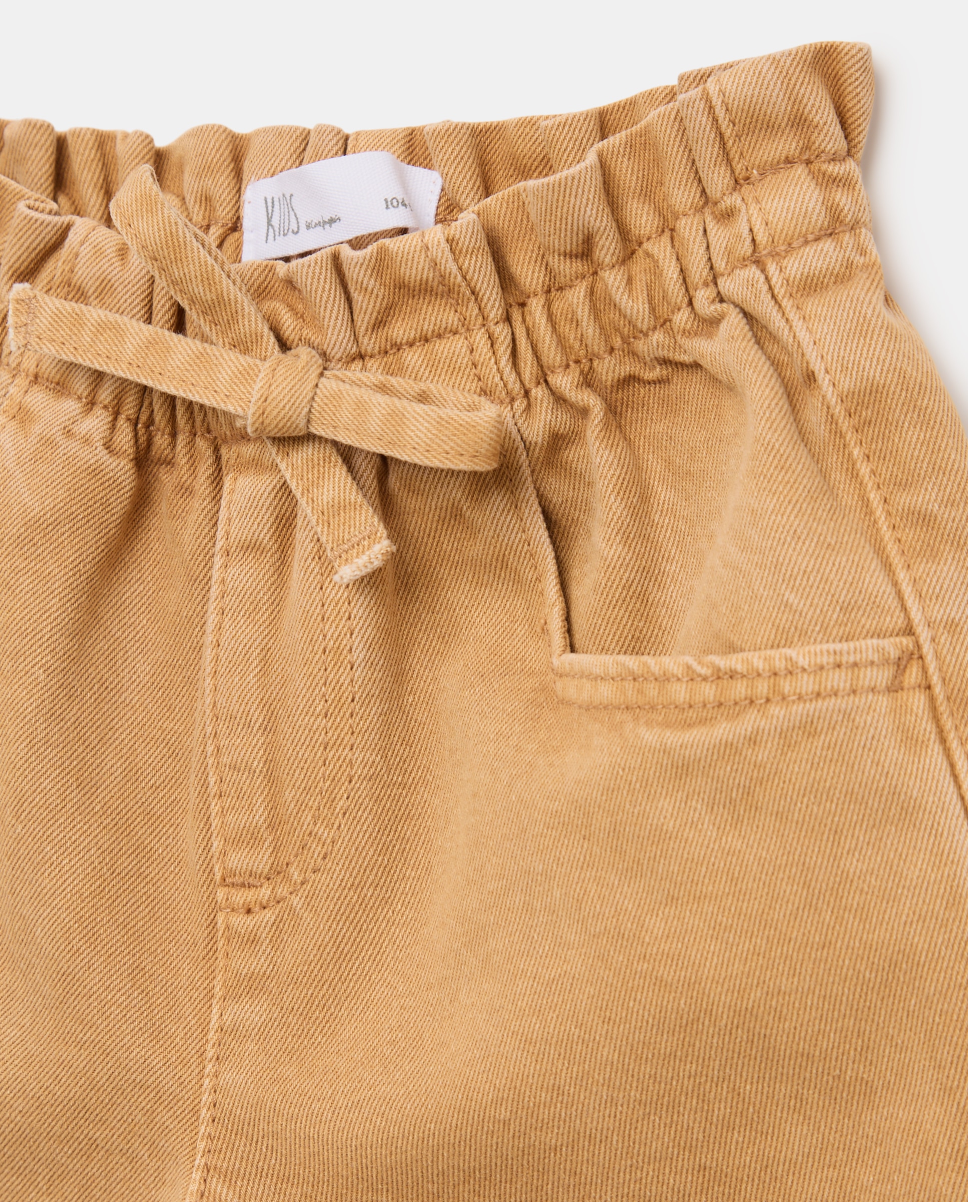 Calções de Sarja Colorida com Cós Paperbag Kids El Corte Inglés Toffee-5
