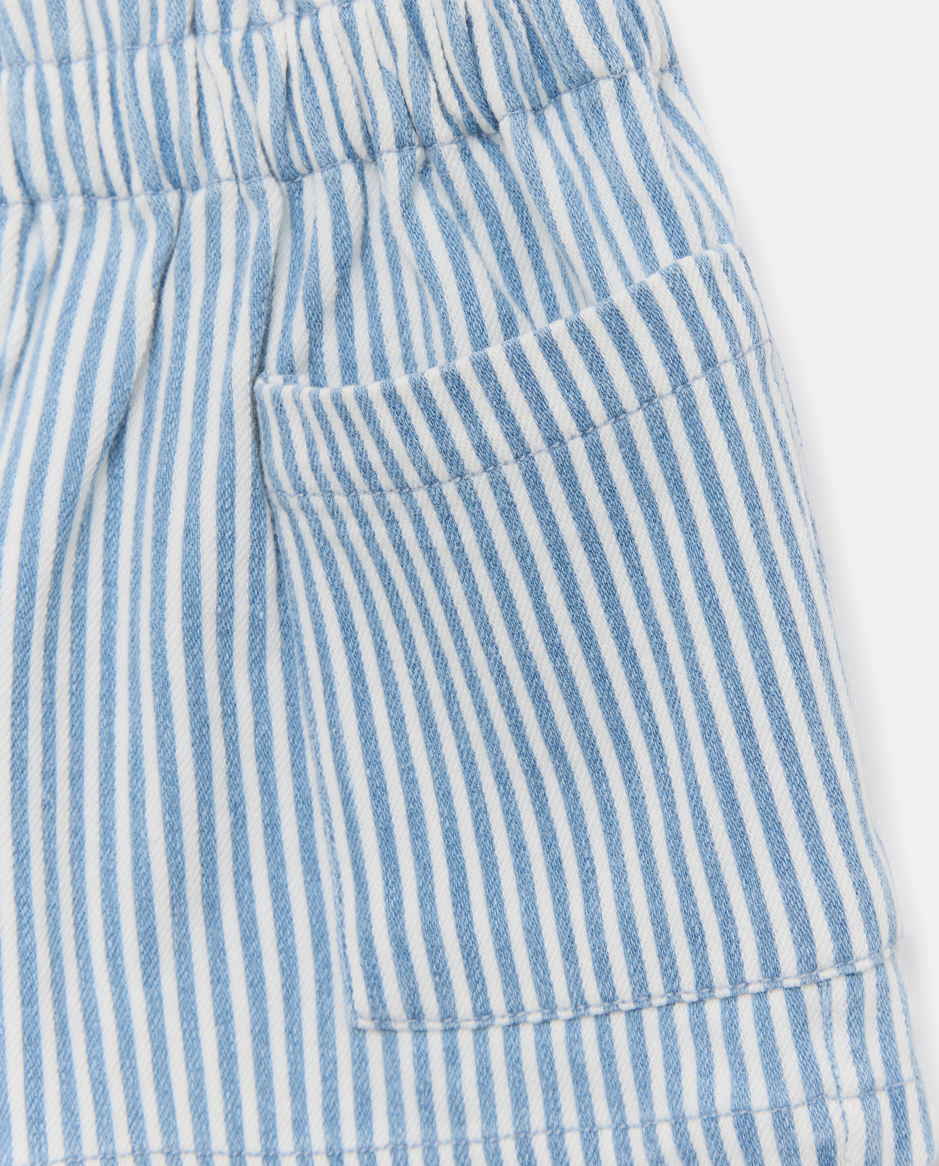 Short denim de niña Knit con rayas - Kids El Corte Inglés - Azul Azul-5