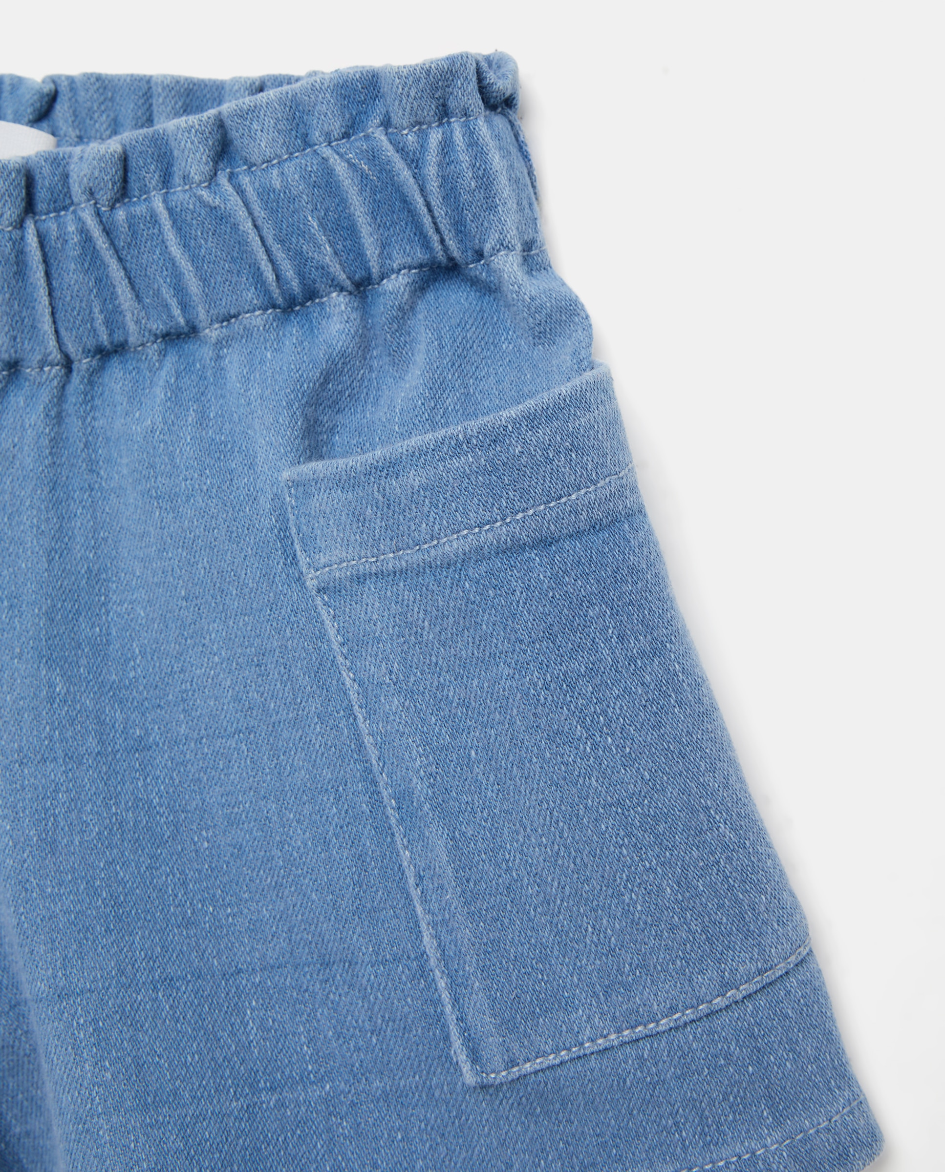 Calções de Ganga Knit às Riscas Kids El Corte Inglés Cinzento-5
