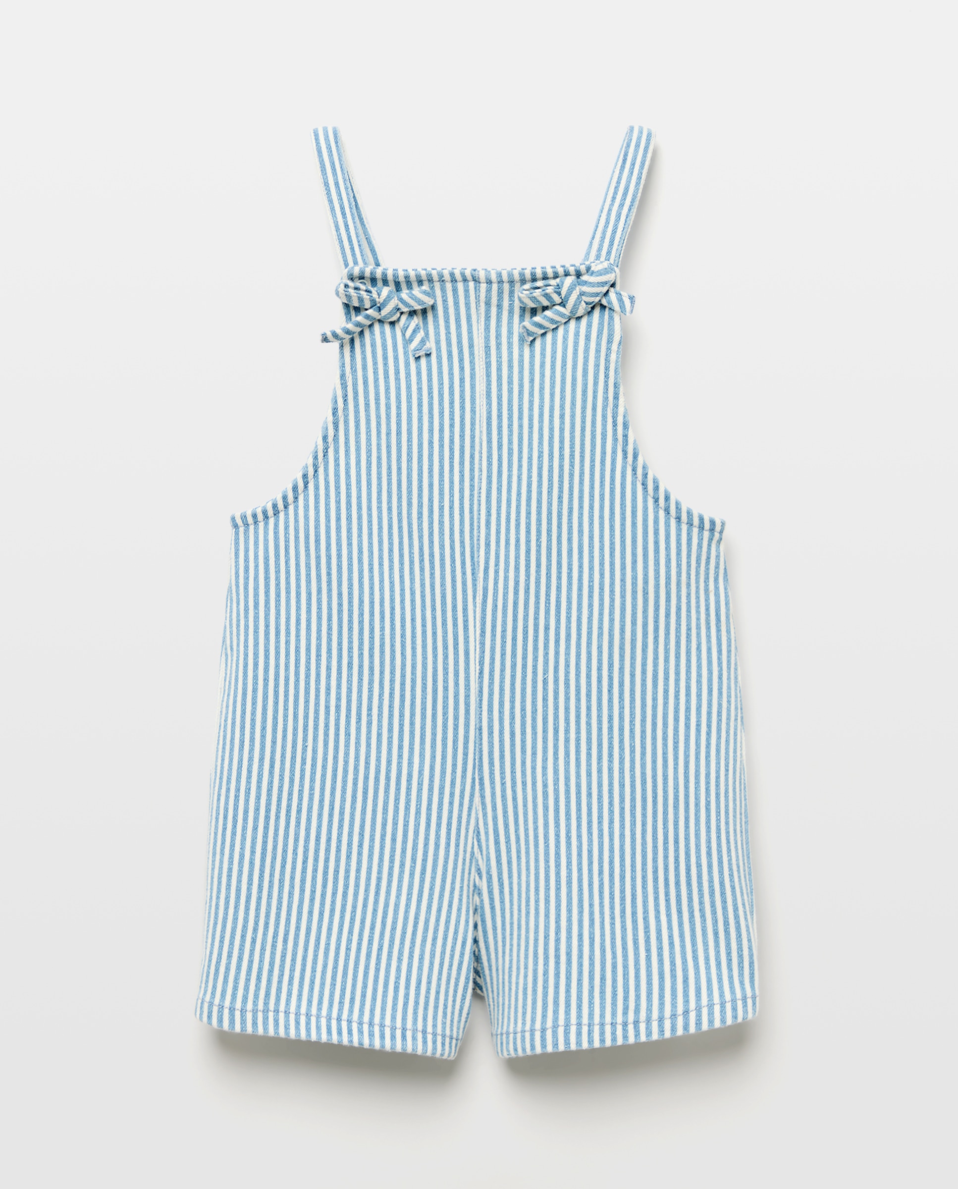 Jardineiras Tipo Calções de Ganga às Riscas Kids El Corte Inglés Cinzento-5