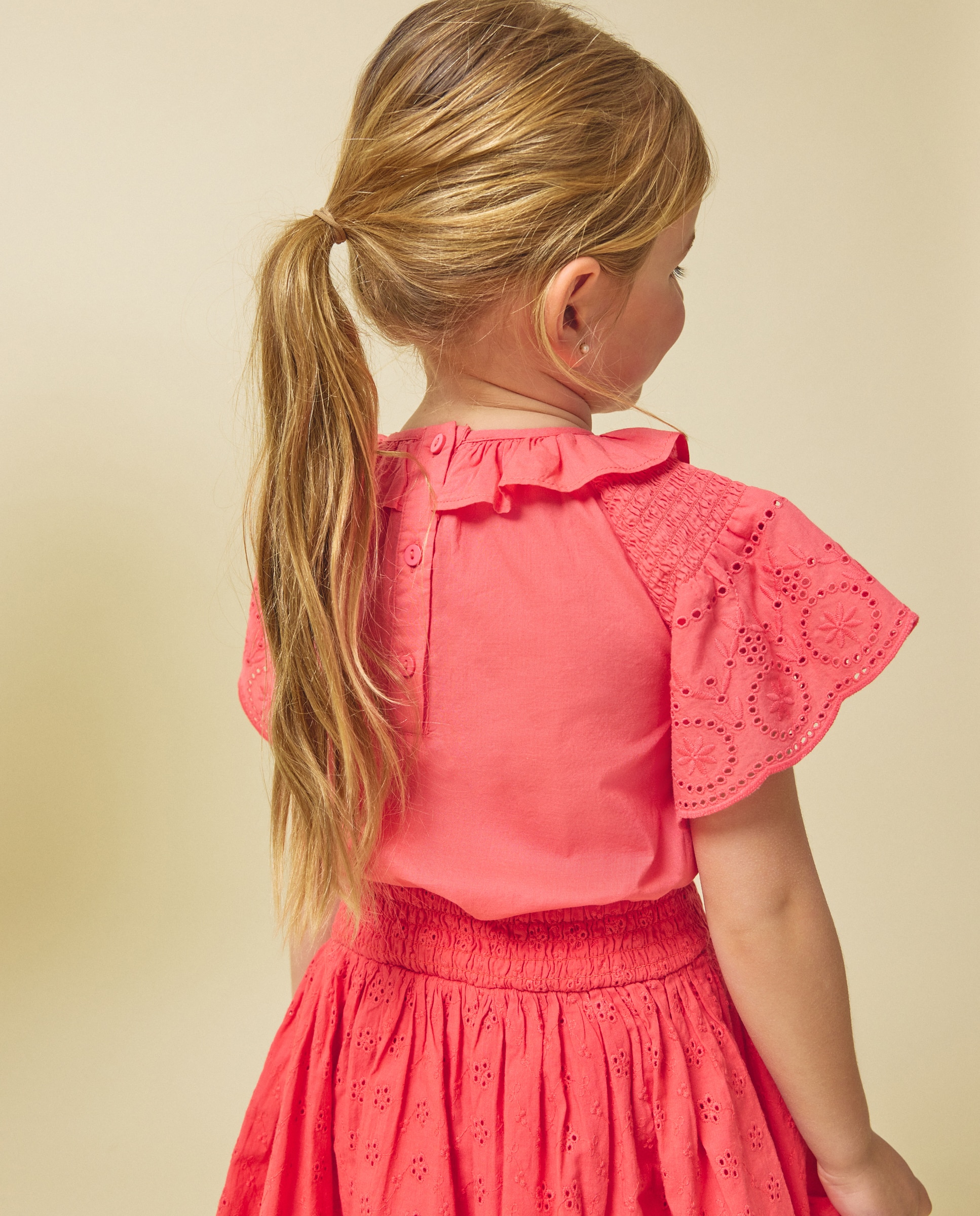Blusa de Manga Curta Shiffly Kids El Corte Inglés 230 Rosa Escuro-3