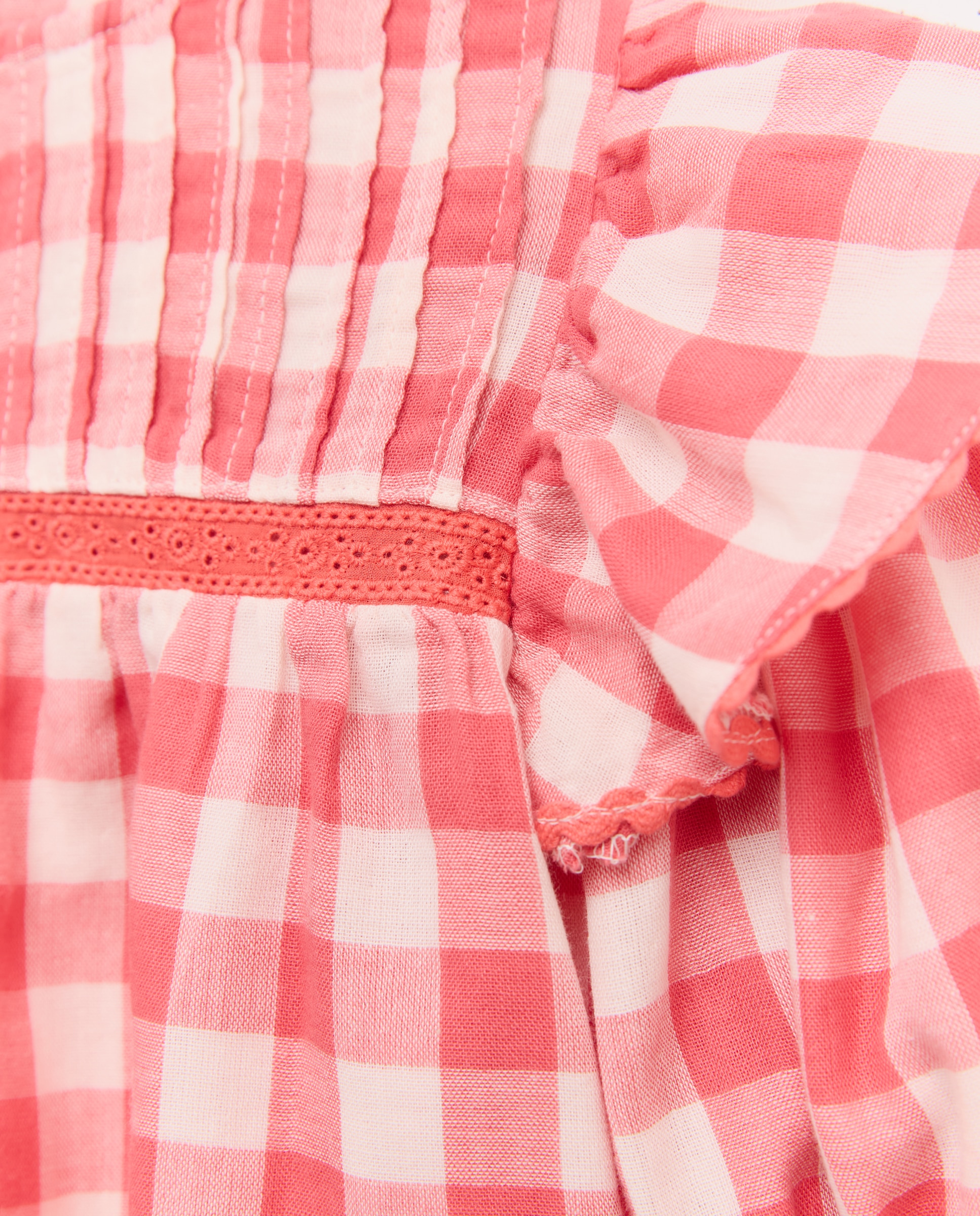 Blusa de Manga Comprida Romântica com Pregas e Folho no Ombro Vermelho-5