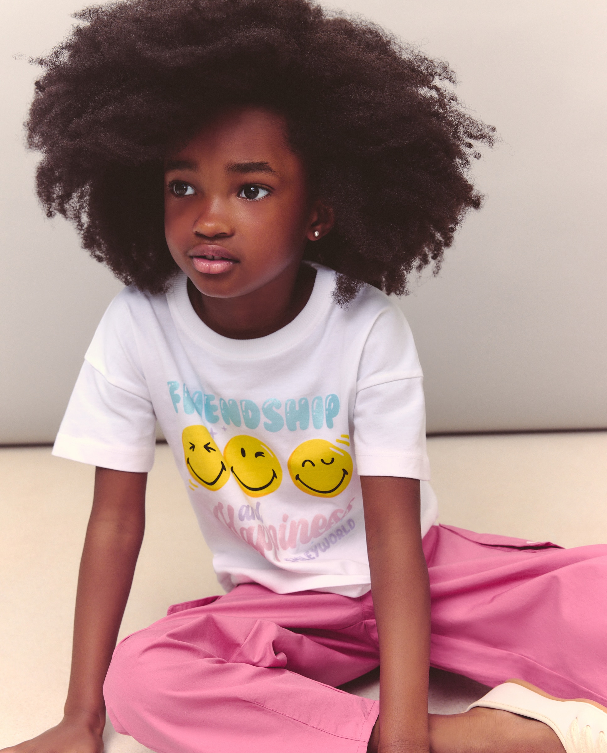 Camiseta manga corta fantasía de niña. - Kids El Corte Inglés - Blanco Blanco-1