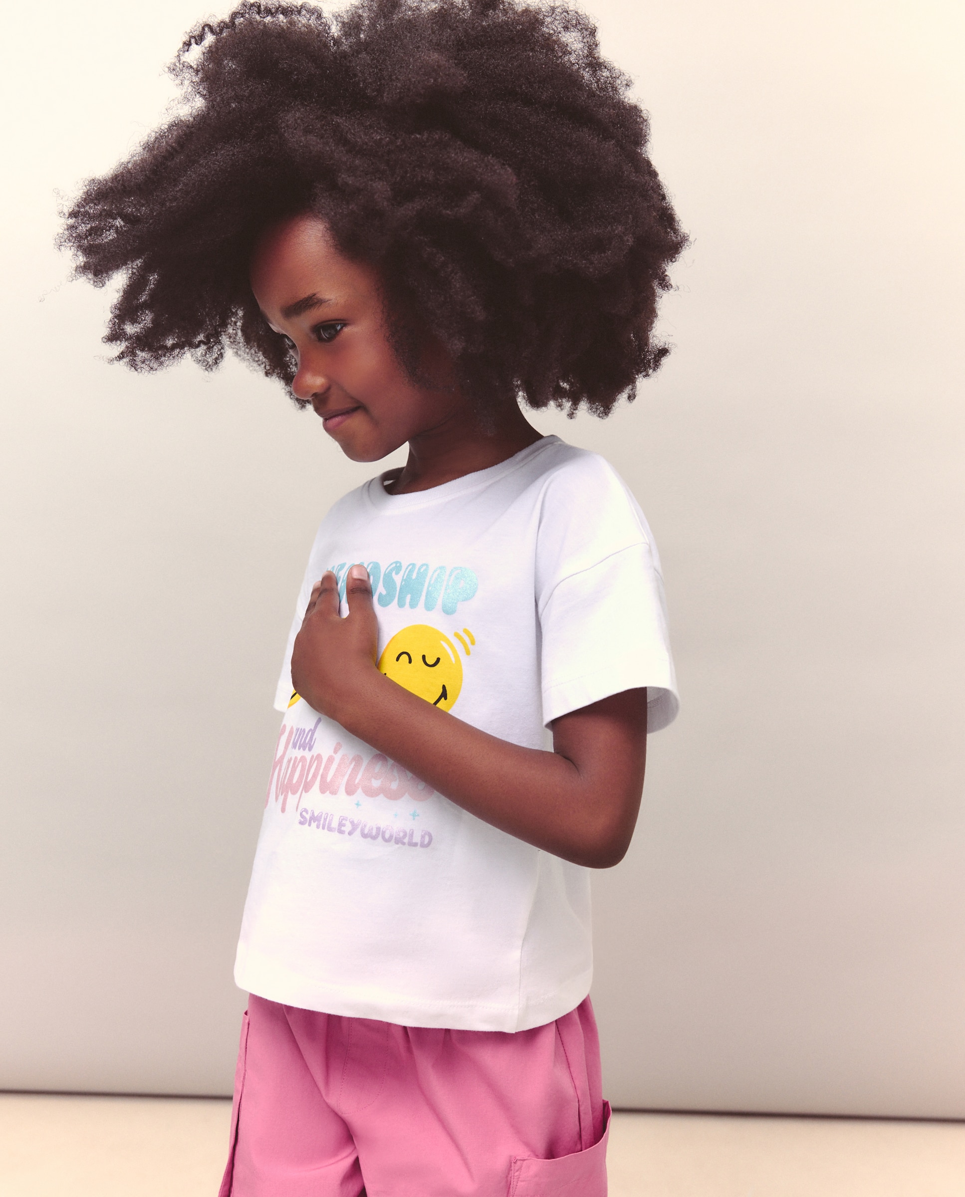 Camiseta manga corta fantasía de niña. - Kids El Corte Inglés - Blanco Blanco-2
