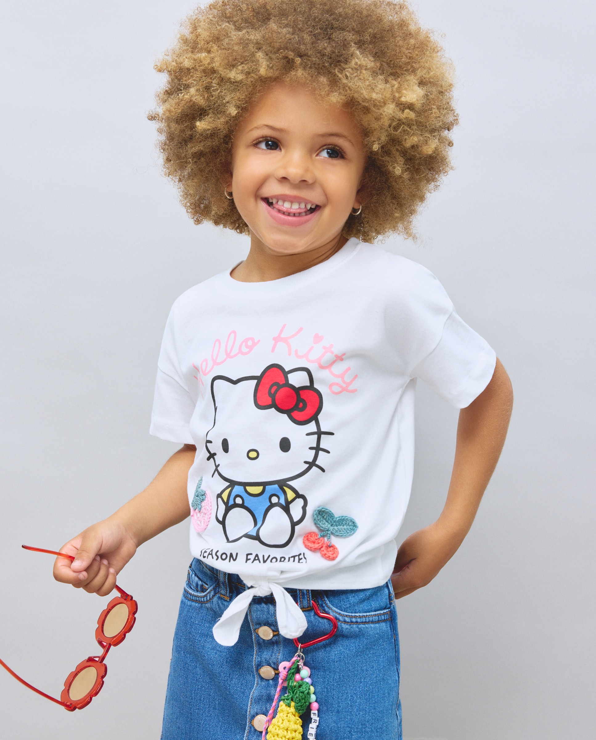Imagem 0 de T-shirt de Manga Curta com Fantasia e Frutas