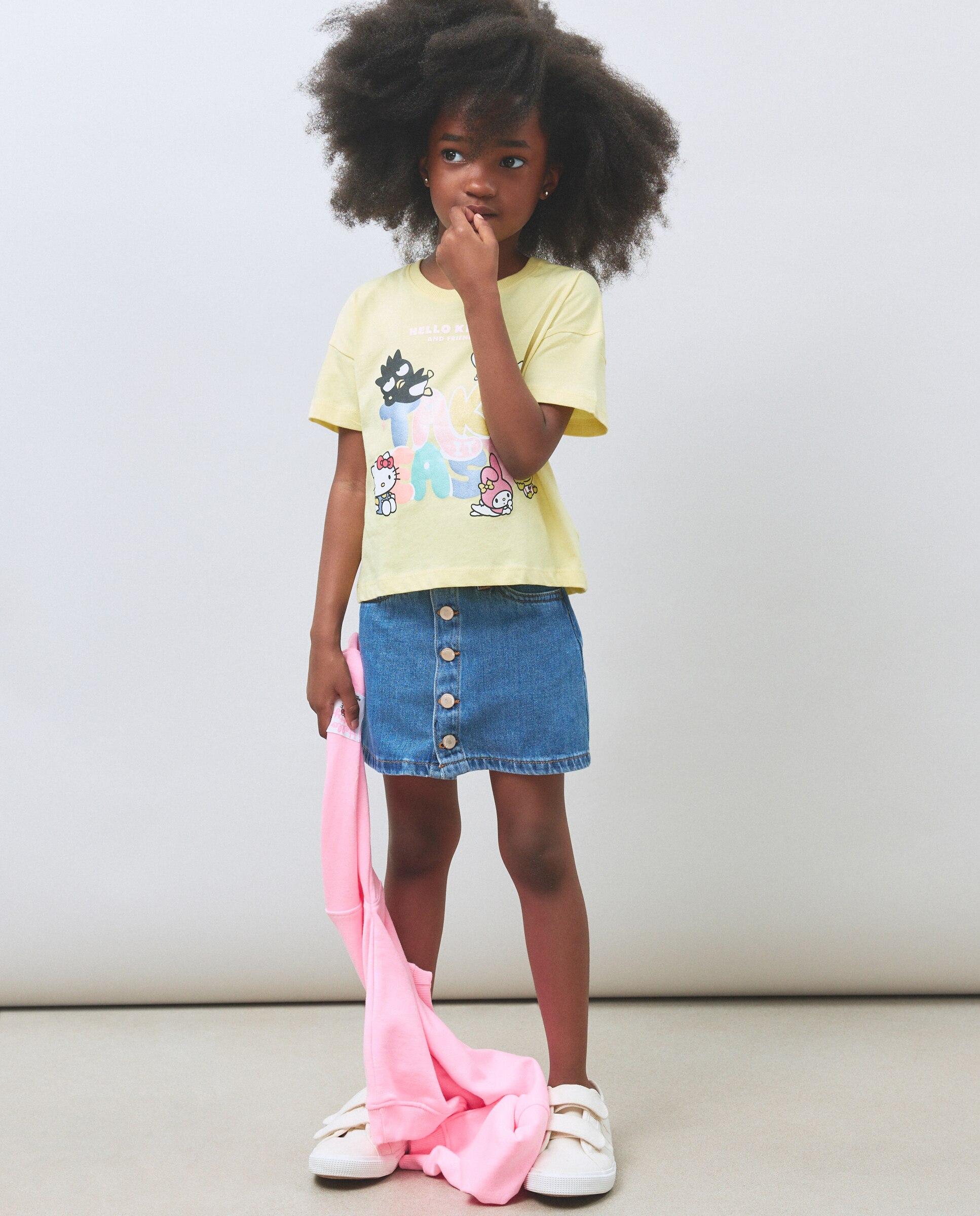 Camiseta manga corta Hello Kitty & Friends de niña - Kids El Corte Inglés - Amarillo Amarillo-1