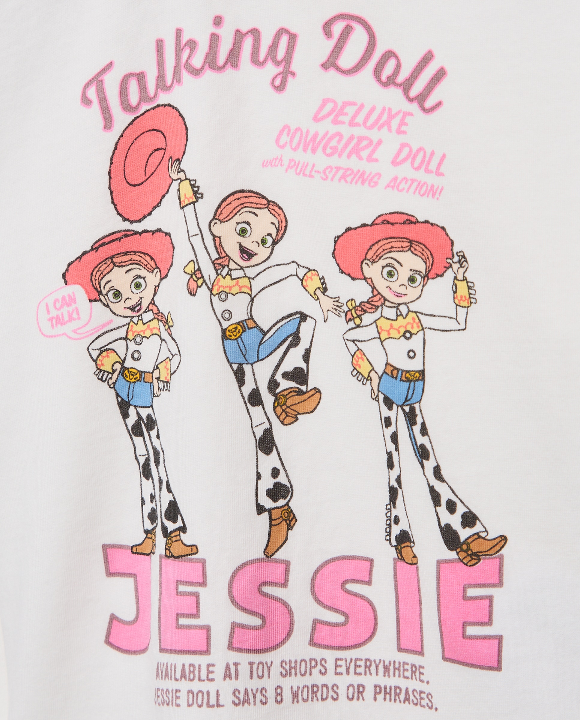 Camiseta manga larga con print posicional TOY STORY JESSIE diferentes poses de niña - Kids El Corte Inglés - Blanco Blanco-5