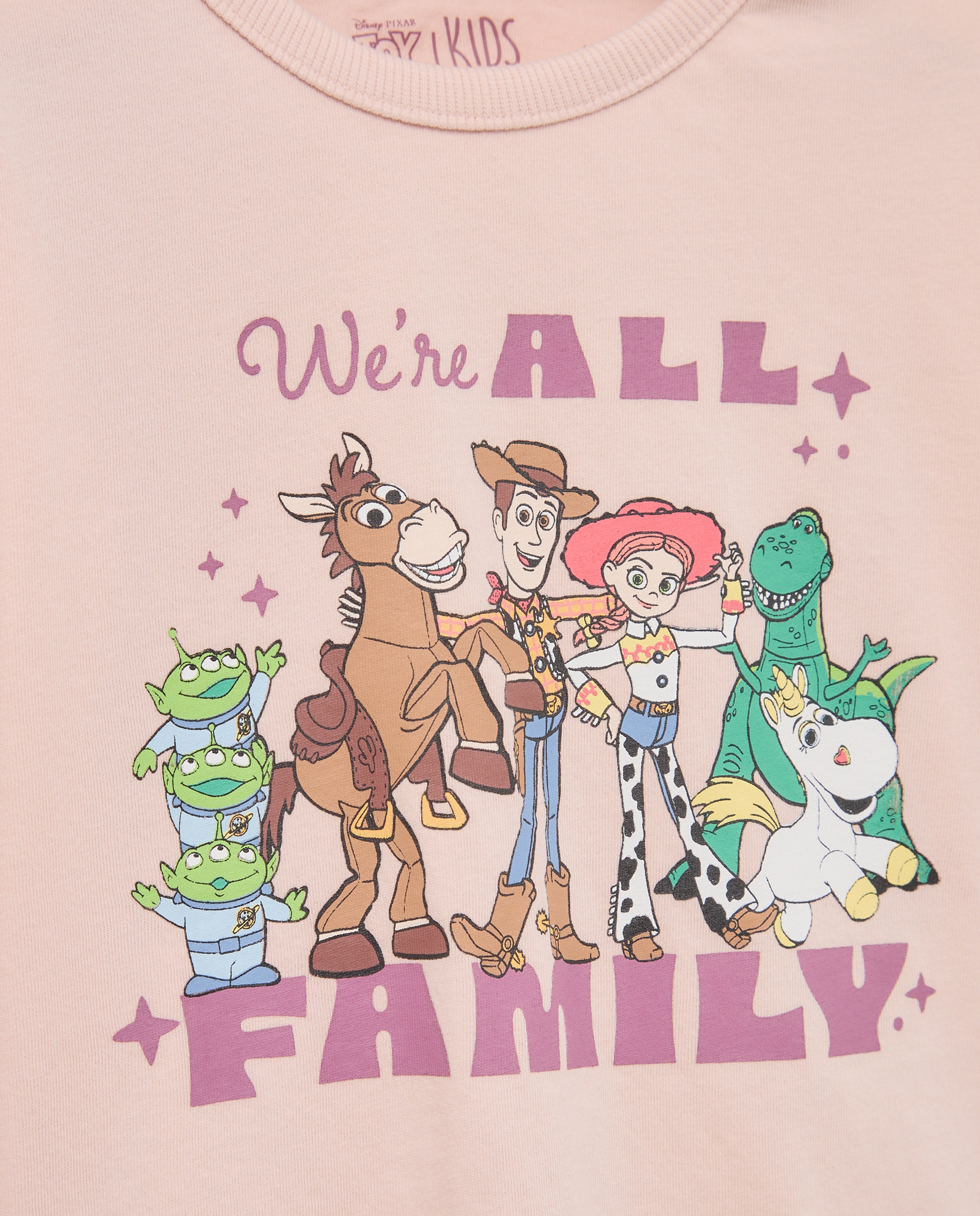 Camiseta manga larga con print posicional TOY STORY amigos de niña - Kids El Corte Inglés - Rosa Rosa-5