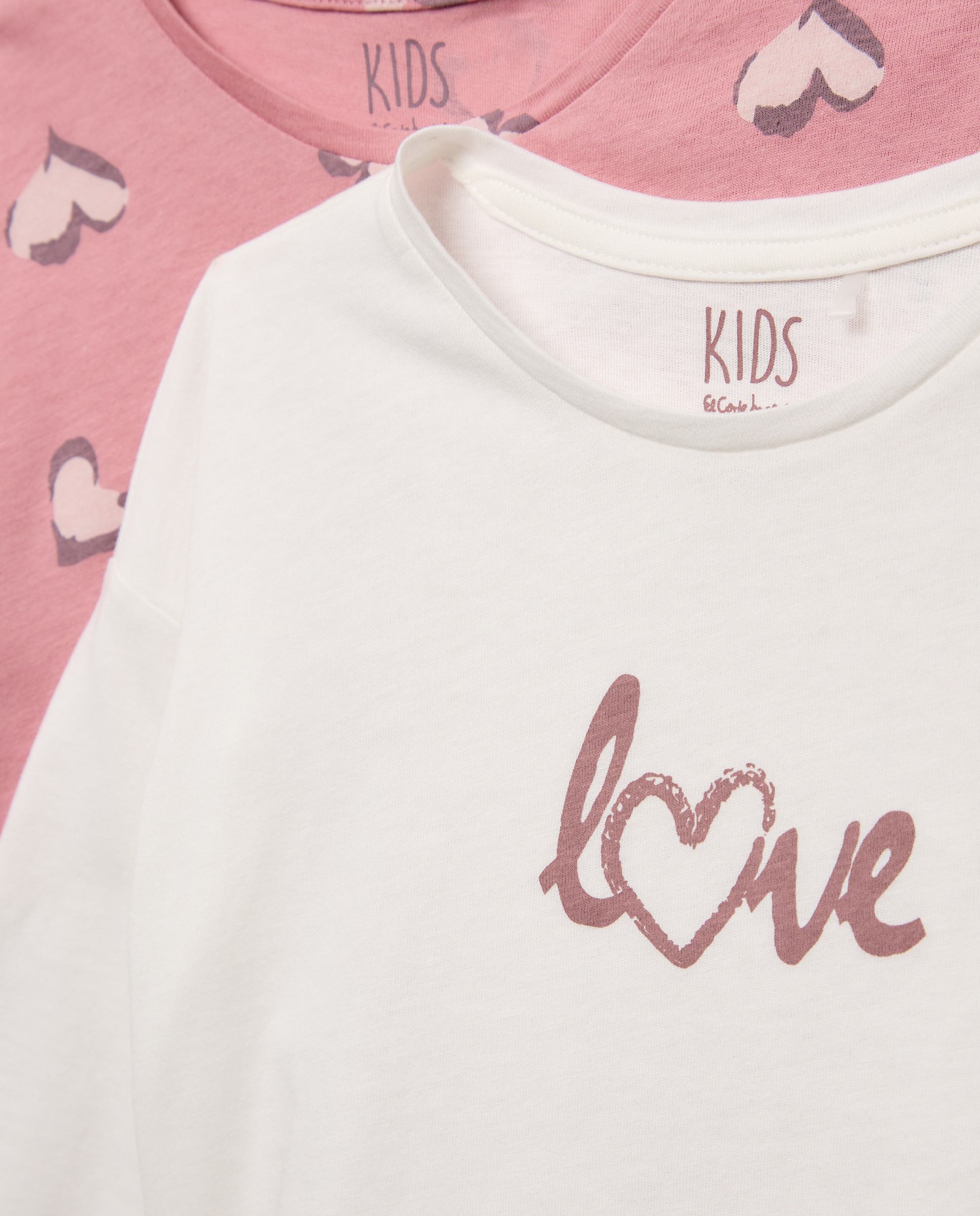 Pack camisetas manga larga all over print + print posicional de niña - Kids El Corte Inglés - Multicolor Multicolor-6
