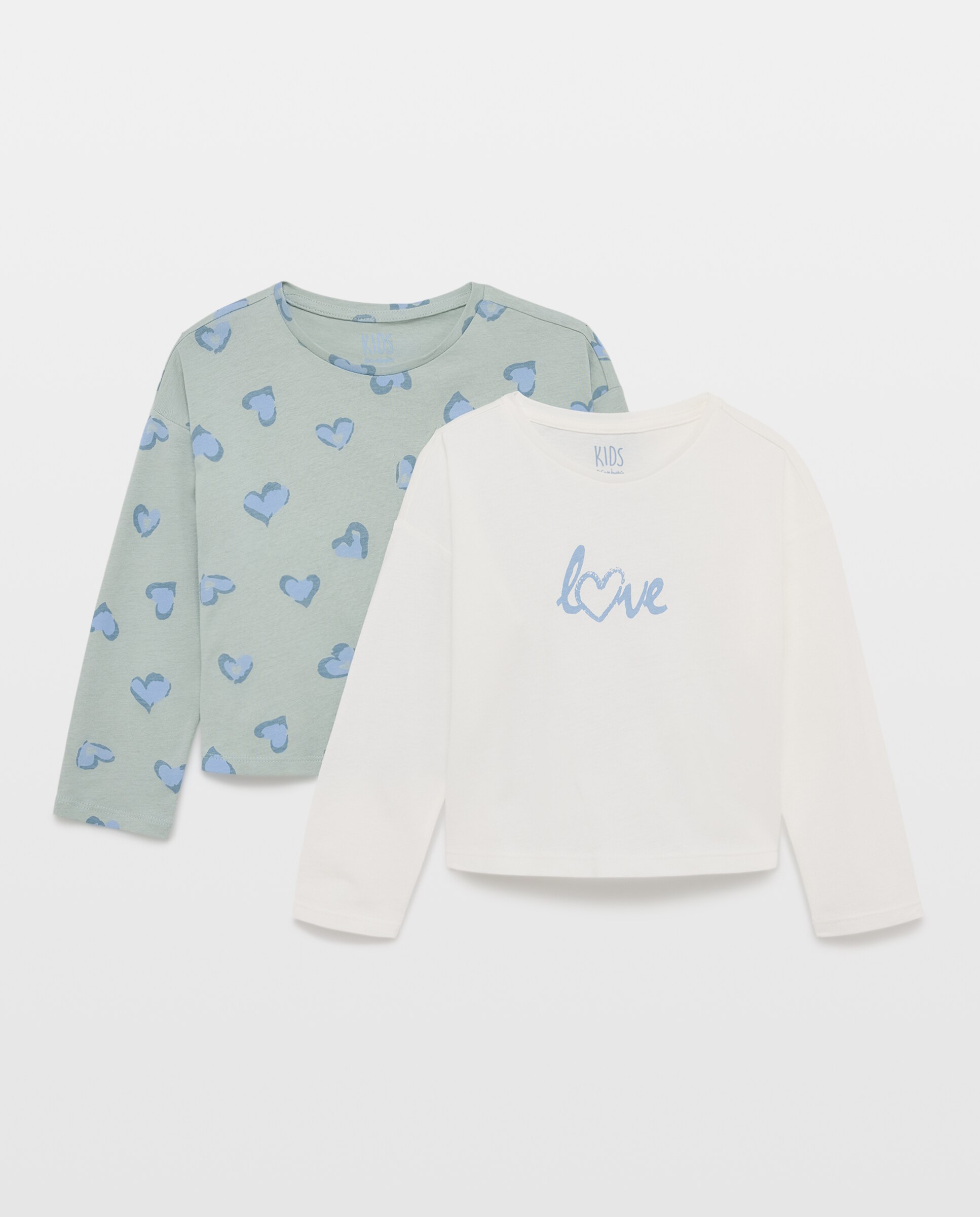 Pack camisetas manga larga all over print + print posicional de niña - Kids El Corte Inglés - Multicolor Multicolor-5