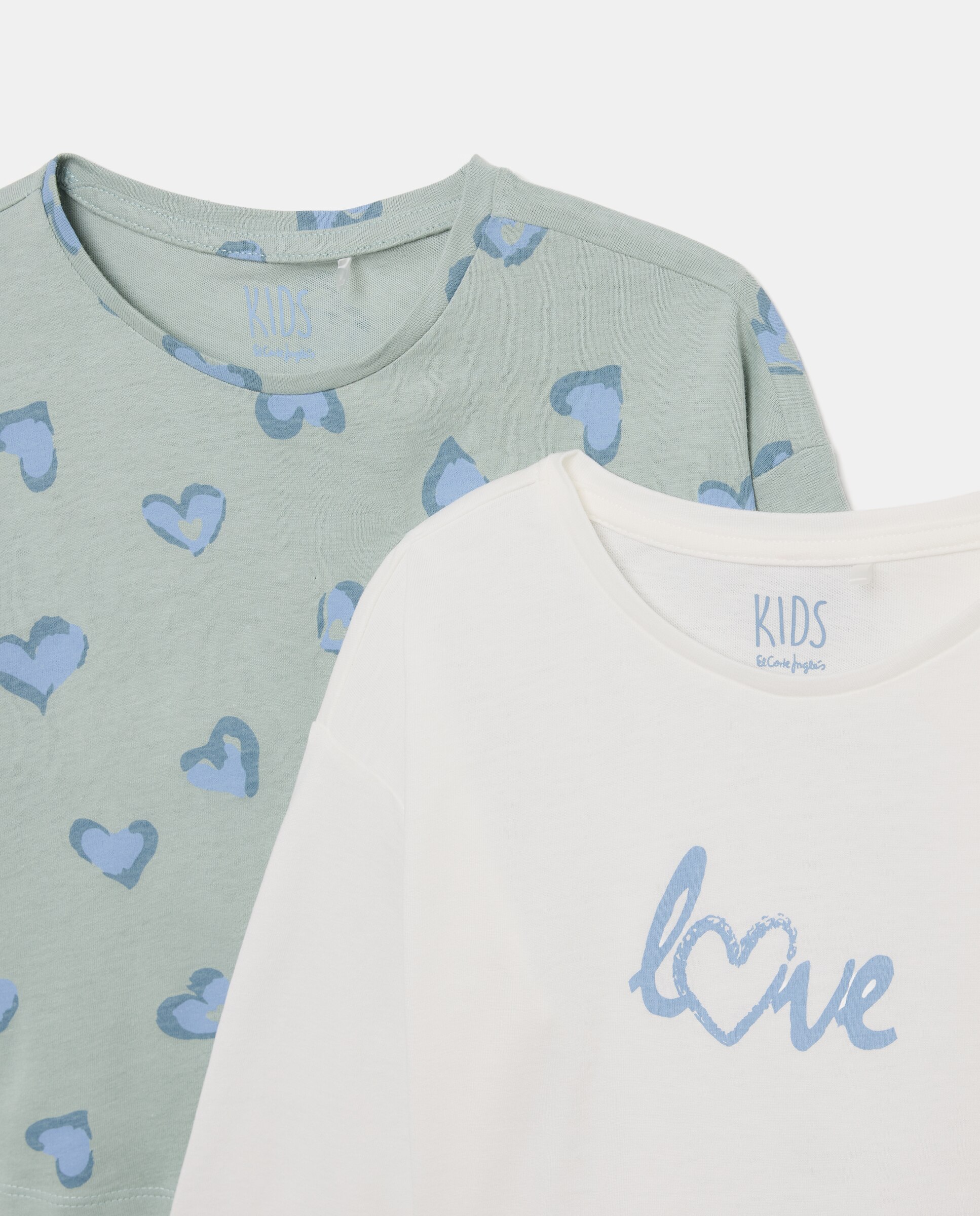 Pack camisetas manga larga all over print + print posicional de niña - Kids El Corte Inglés - Multicolor Multicolor-6