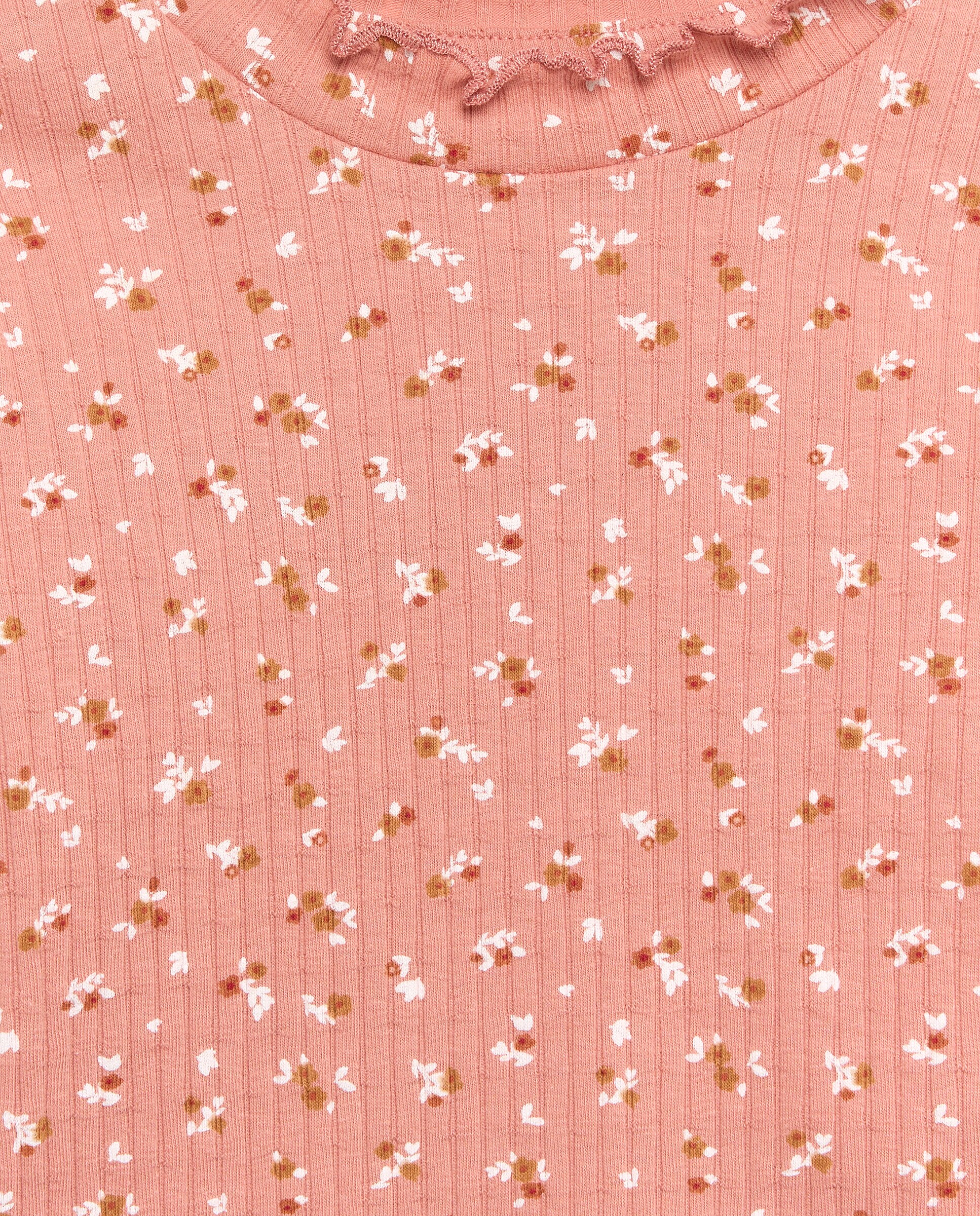 Camiseta manga larga rib all over print pequeño de niña - Kids El Corte Inglés - Rosa Rosa-2