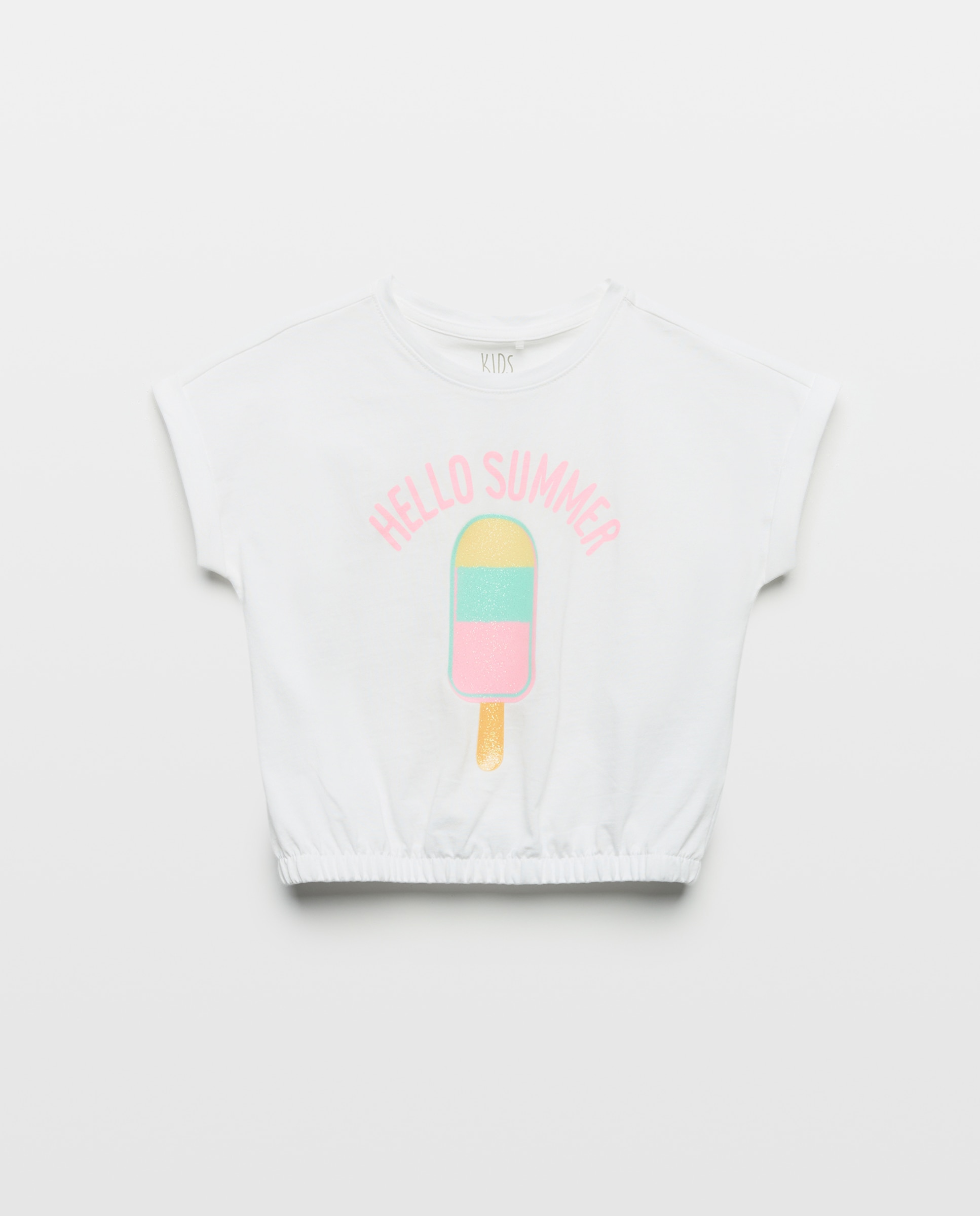 Camiseta de tirantes con goma en bajo fantasía de niña - Kids El Corte Inglés - Blanco Blanco-4
