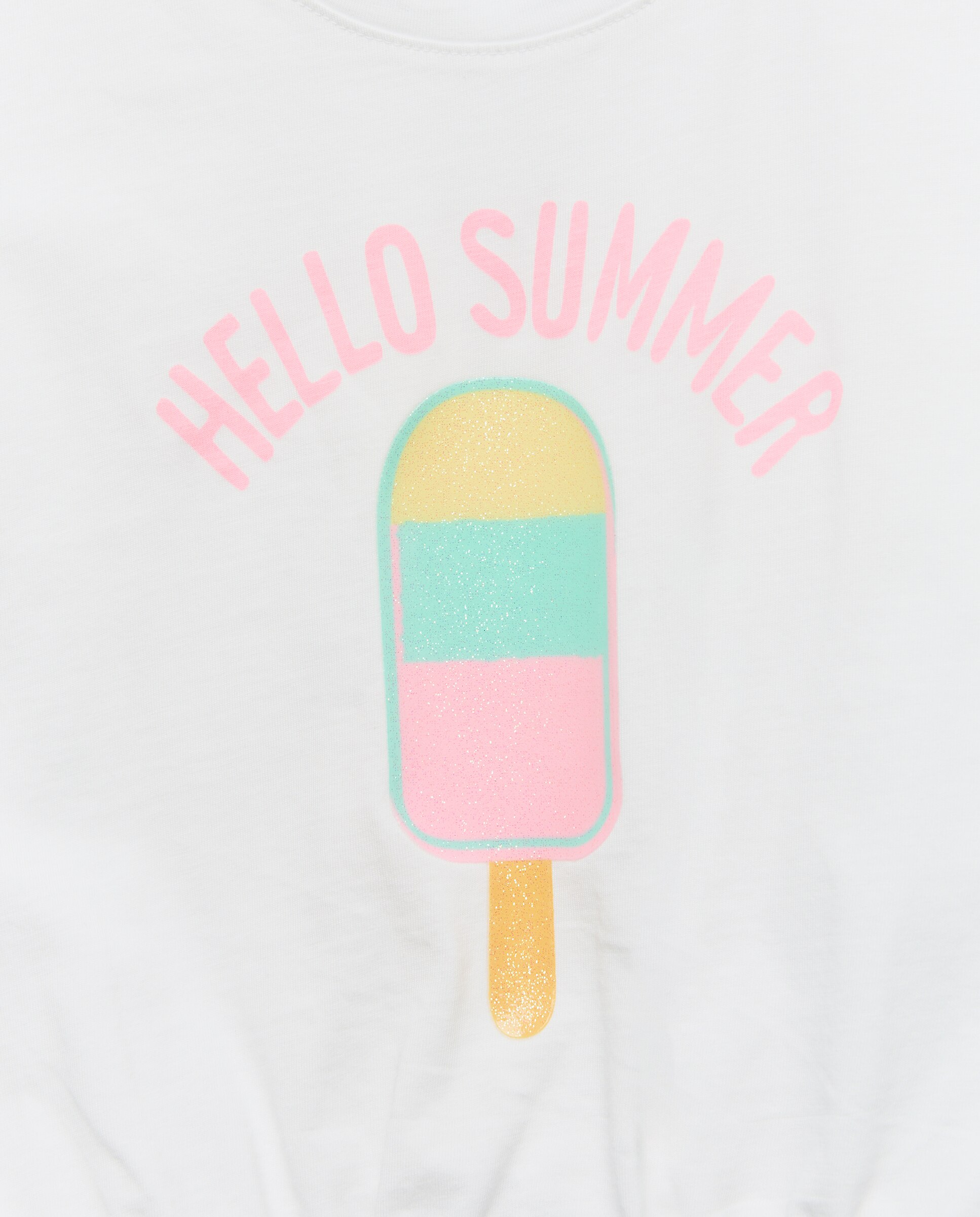 Camiseta de tirantes con goma en bajo fantasía de niña - Kids El Corte Inglés - Blanco Blanco-5