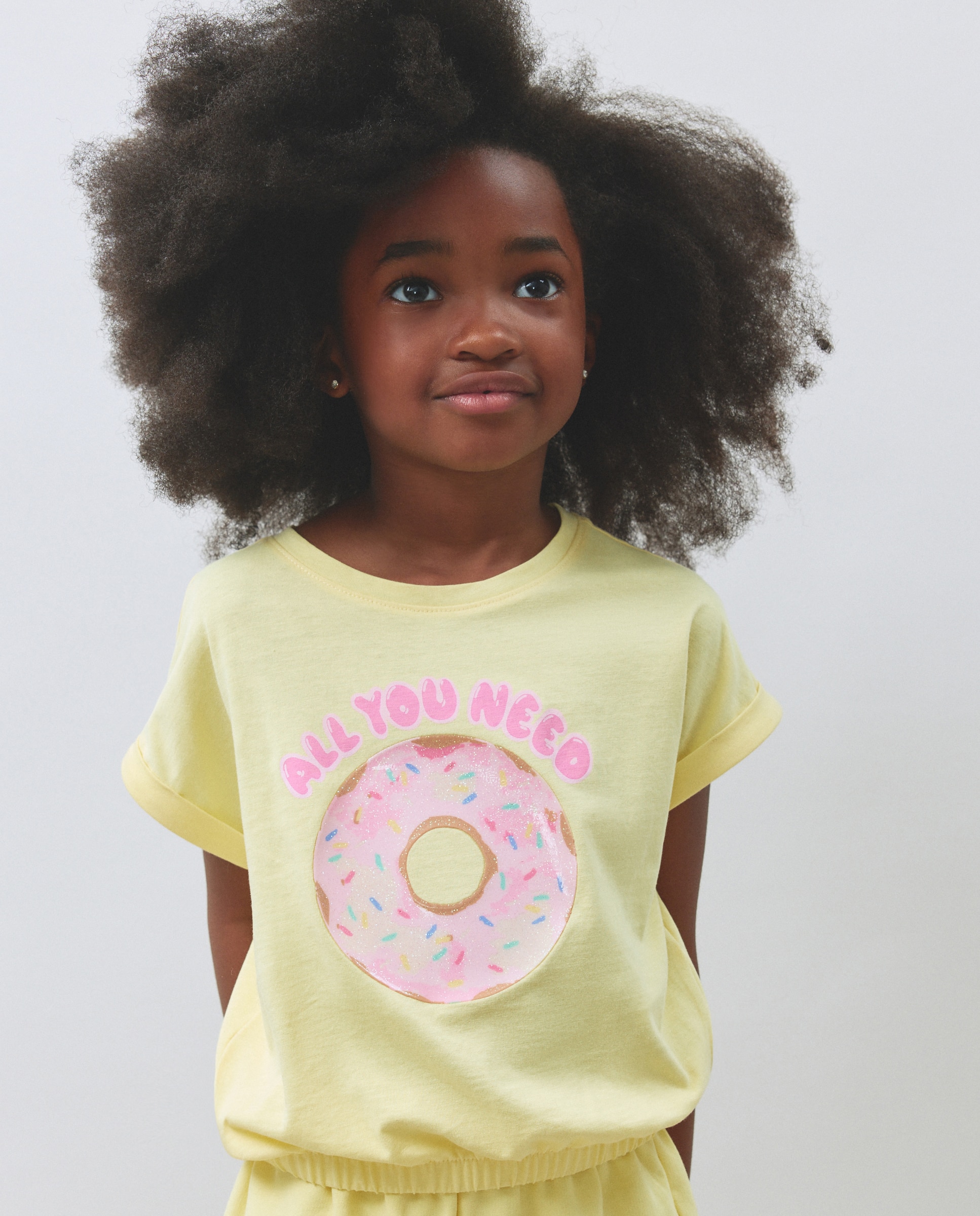 Camiseta de tirantes con goma en bajo fantasía de niña - Kids El Corte Inglés - Amarillo Amarillo-2