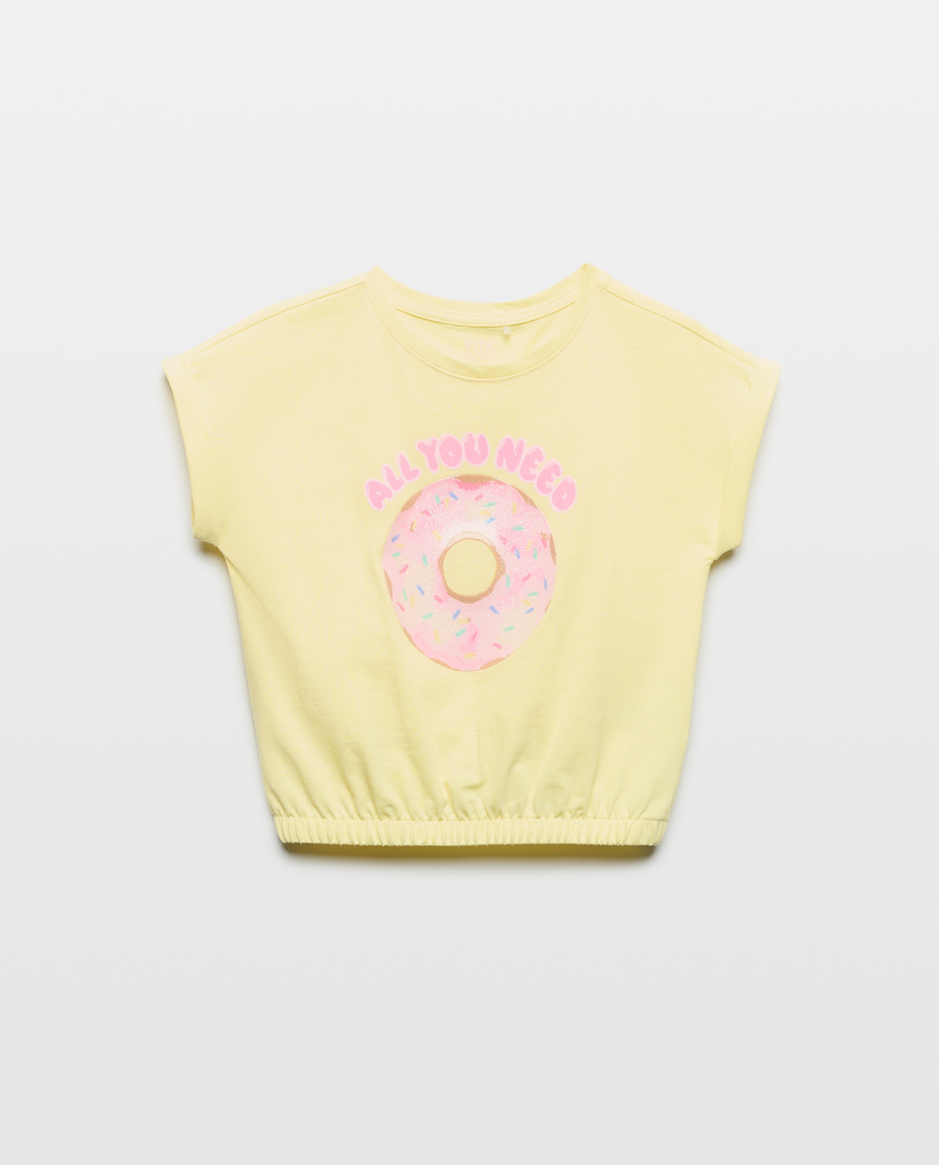 Camiseta de tirantes con goma en bajo fantasía de niña - Kids El Corte Inglés - Amarillo Amarillo-4
