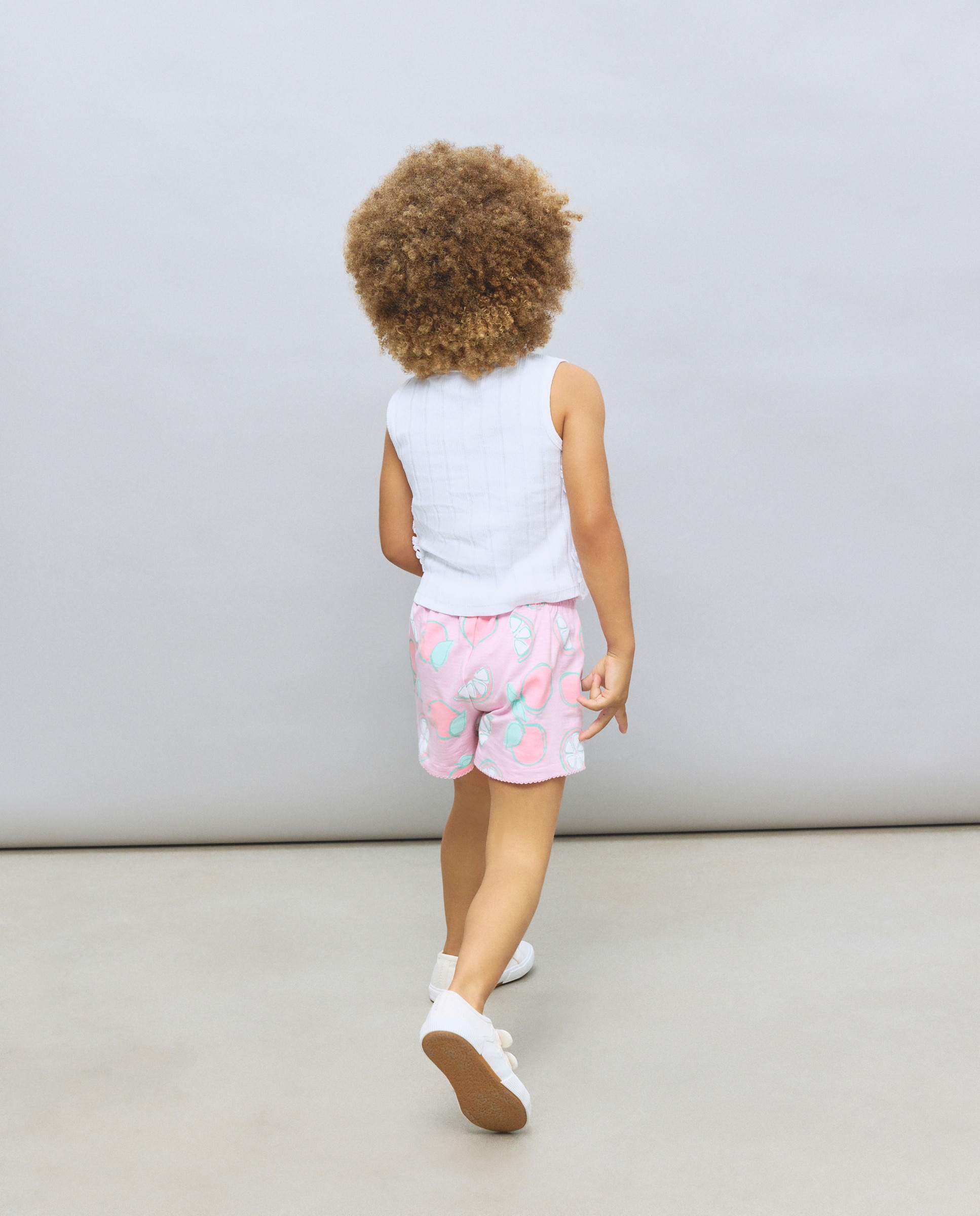 Camiseta de tirantes con volante en los laterales de niña - Kids El Corte Inglés - Blanco roto Blanco roto-3