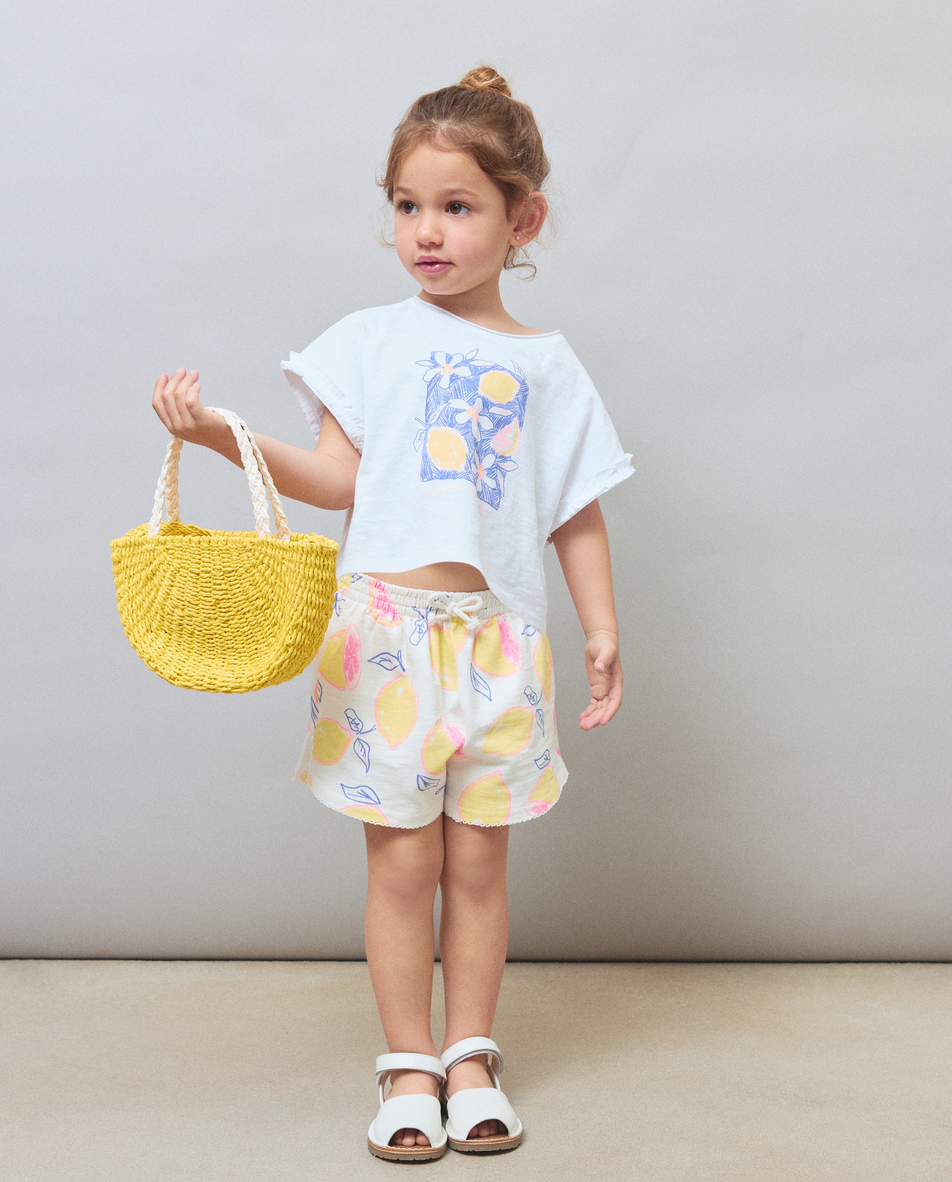 T-shirt de Alças com Mini Folho na Cava Kids El Corte Inglés Branco-2