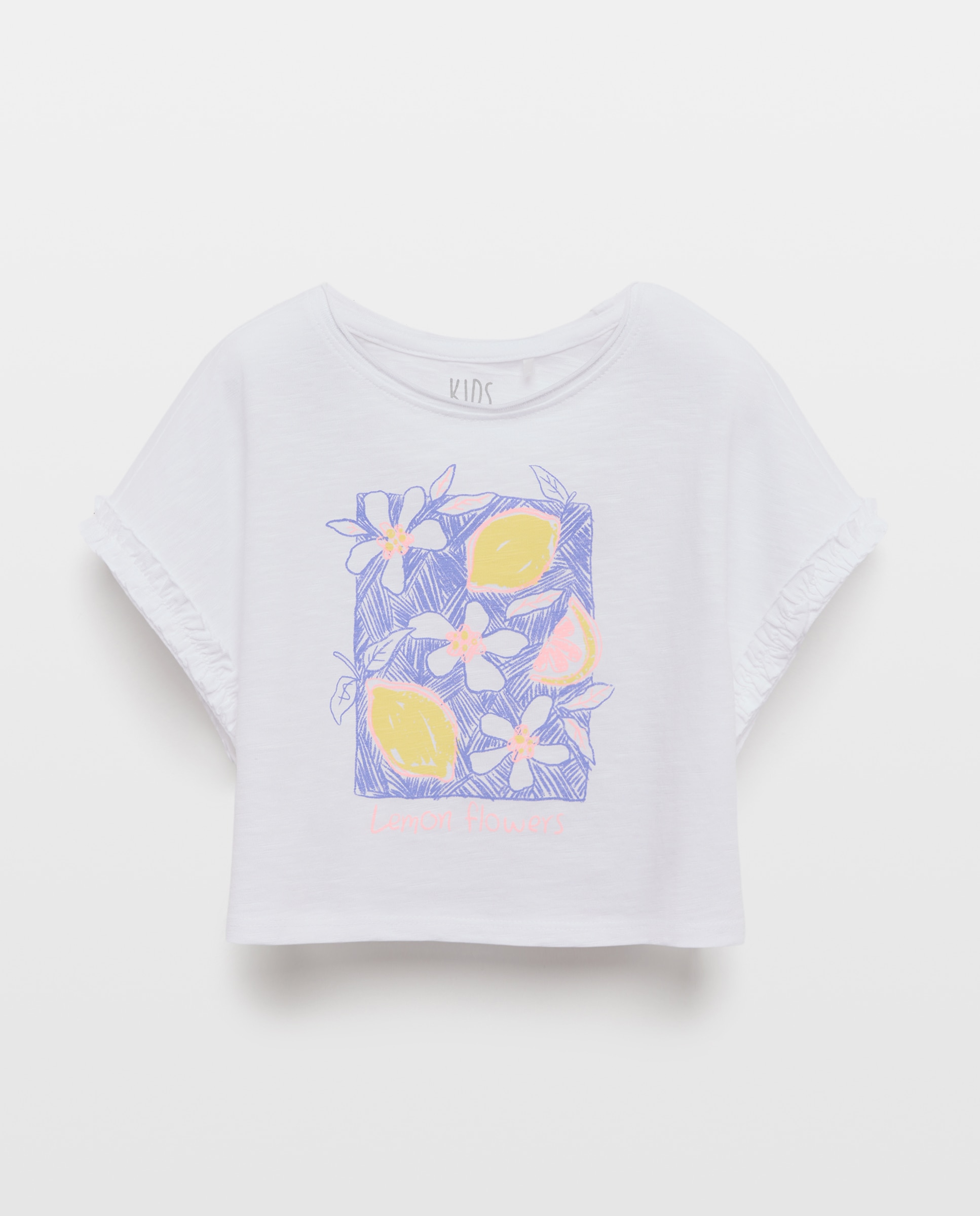 T-shirt de Alças com Mini Folho na Cava Kids El Corte Inglés Branco-4