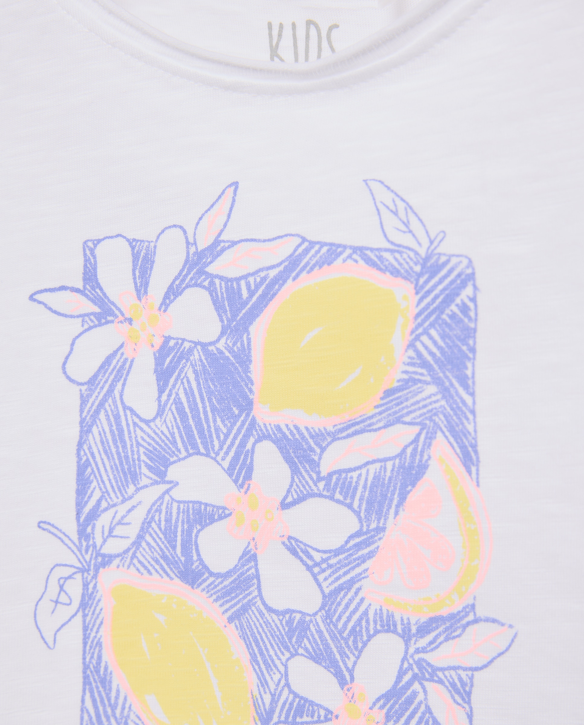 T-shirt de Alças com Mini Folho na Cava Kids El Corte Inglés Branco-5