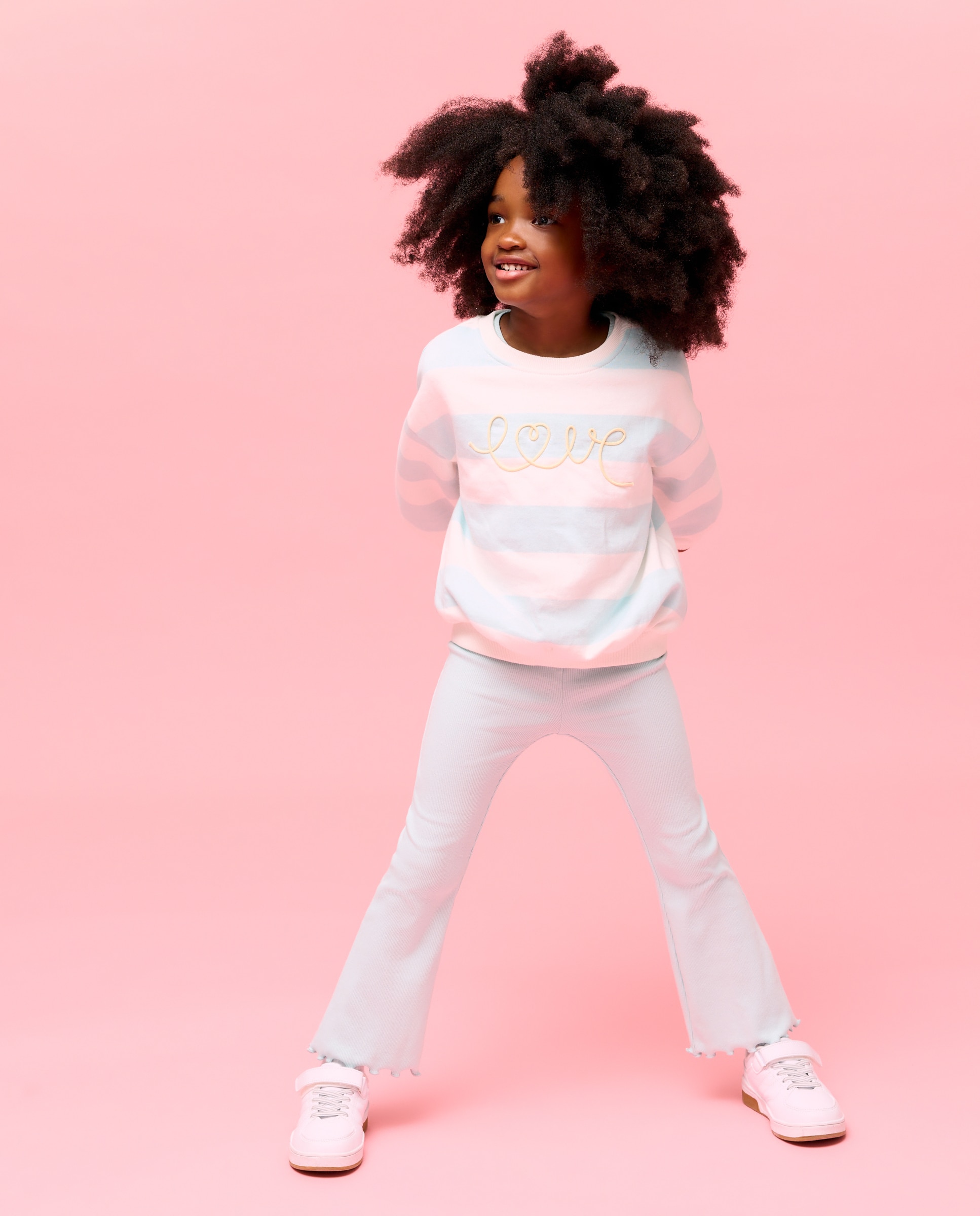 Imagem 0 de Conjunto de Sweatshirt e Leggings com Desenho Floral