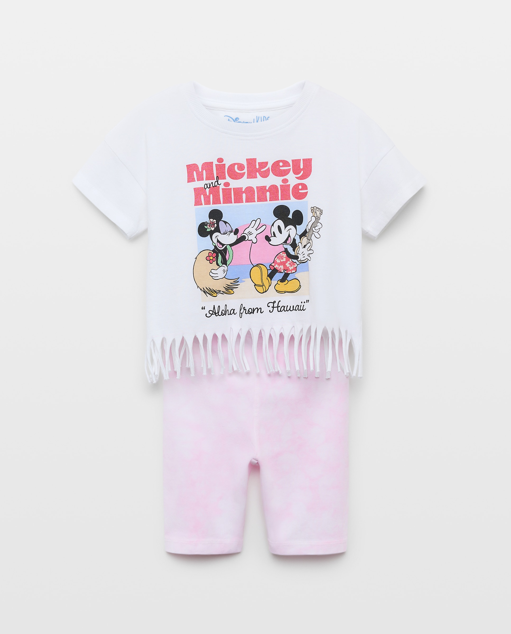 Conjunto Curto Minnie & Mickey com Franjas Multicolor-5