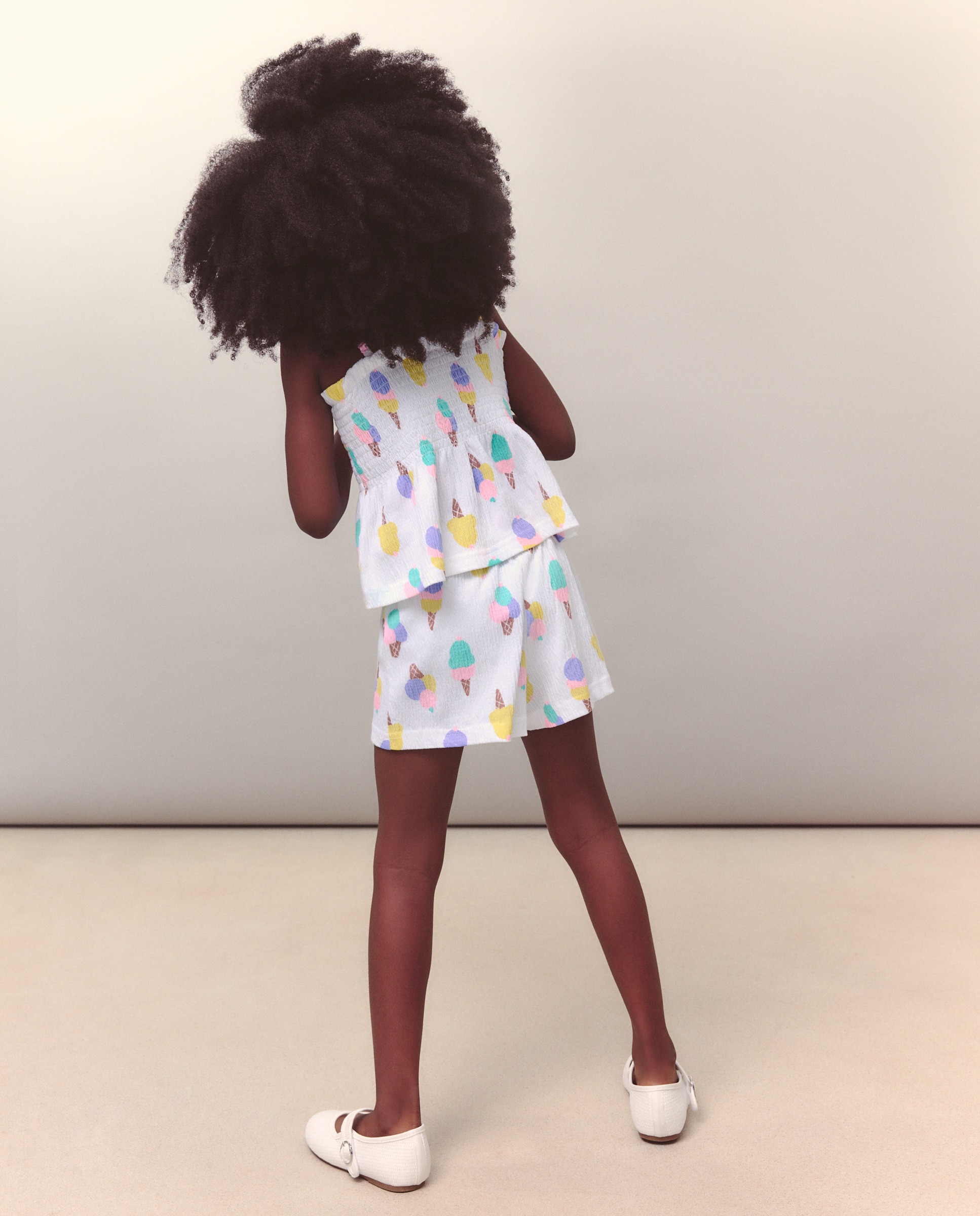 Conjunto corto rayas de niña - Kids El Corte Inglés - Blanco Blanco-2