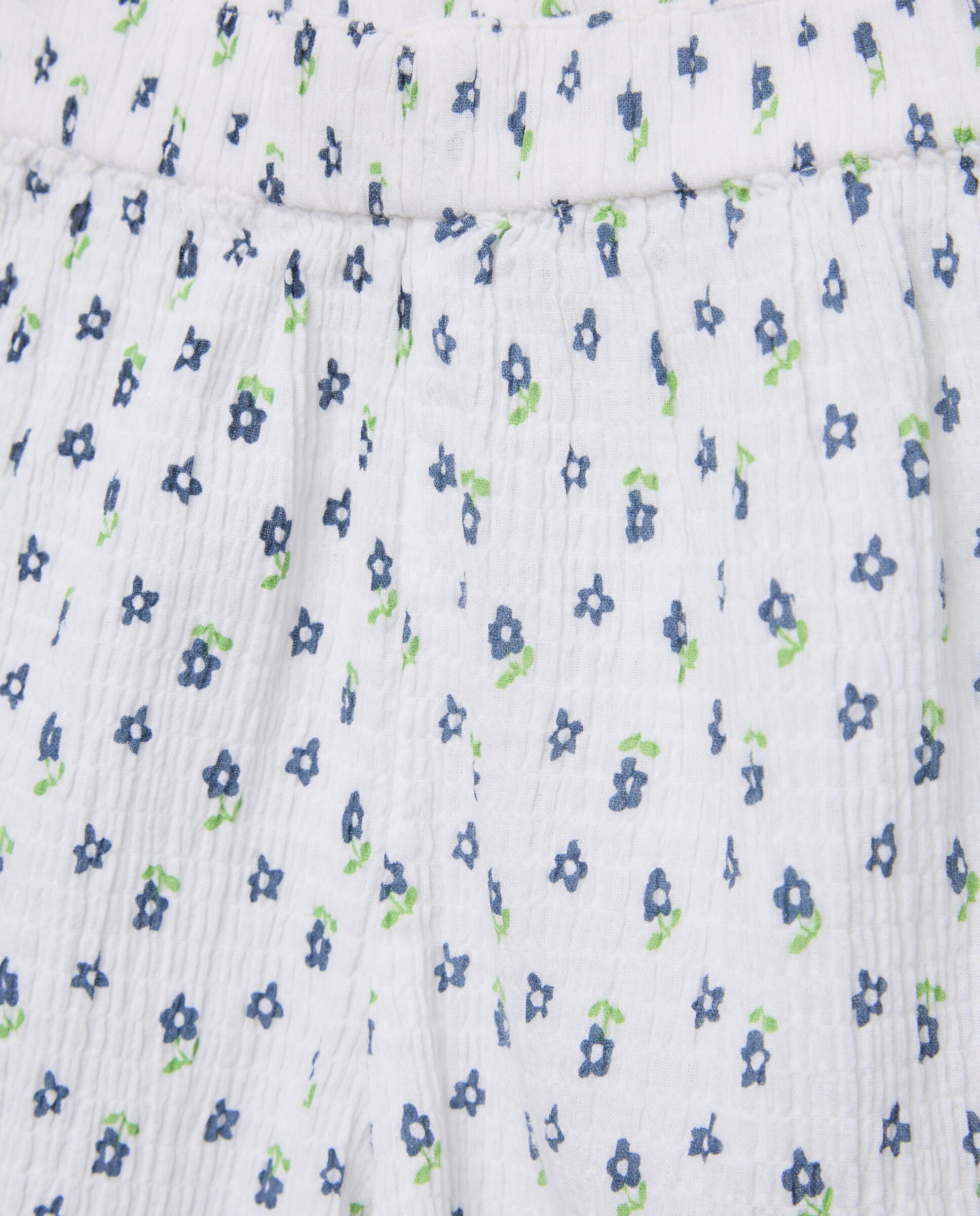 Conjunto para niña corto en seersucker all over print - Kids El Corte Inglés - Blanco Blanco-5