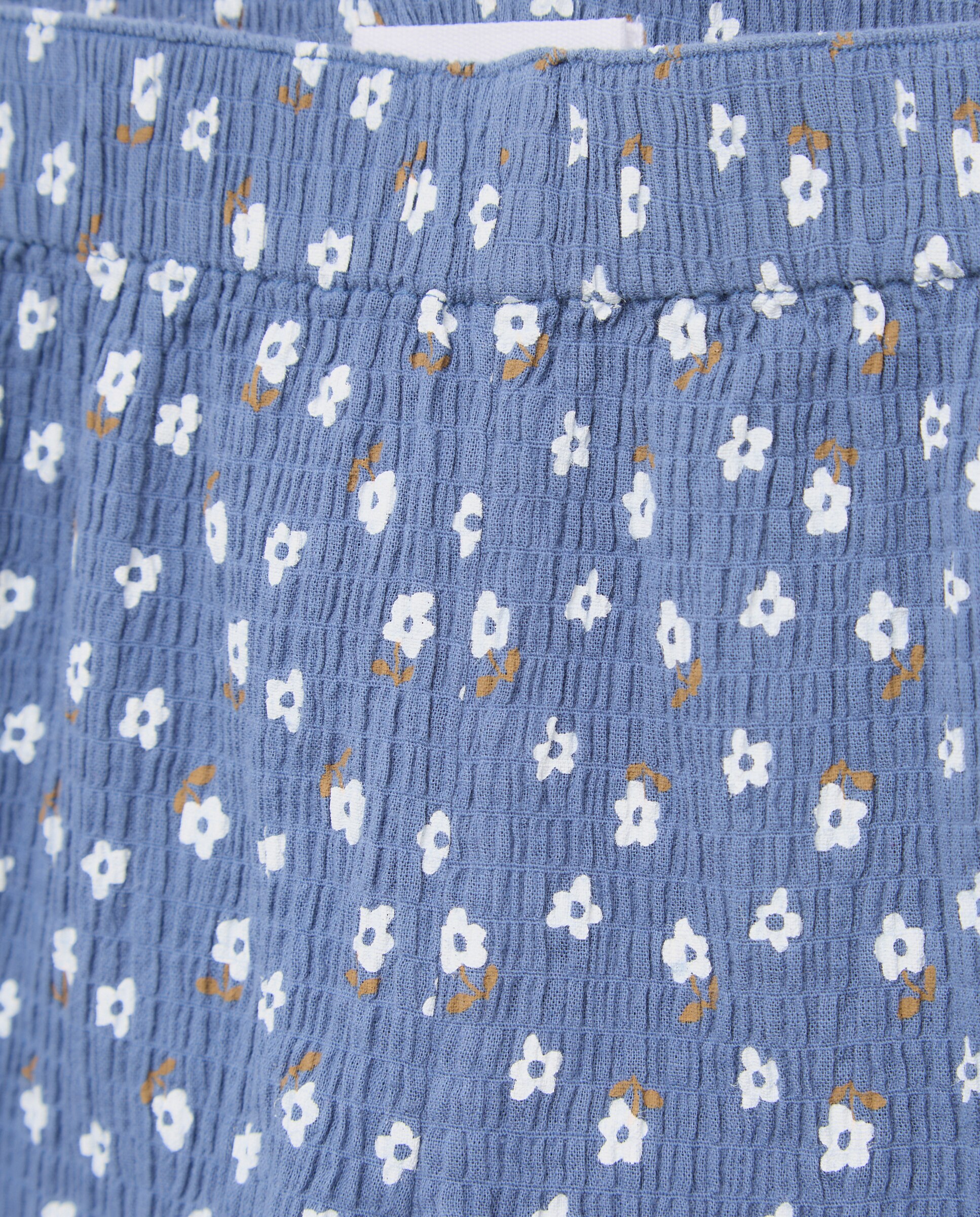 Conjunto para niña corto en seersucker all over print - Kids El Corte Inglés - Azul Azul-5