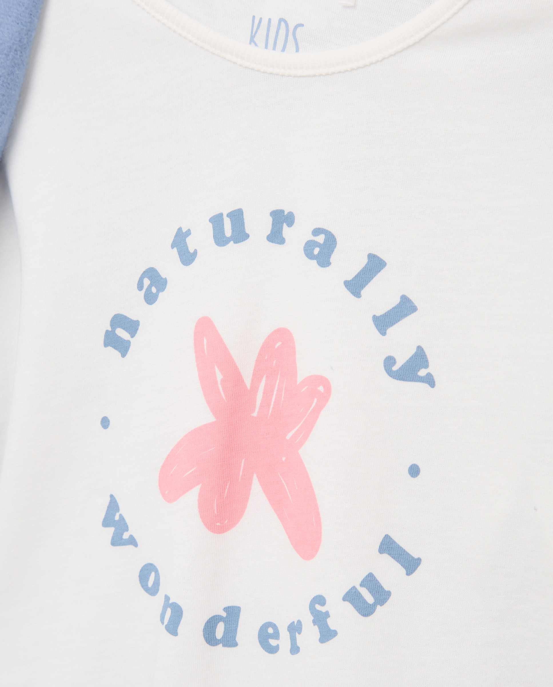 Conjunto de Três Peças de Criança em Fantasia com Sweatshirt Aberta com Capuz e Estampado All Over e Calças com Estampado All Over de Estrelas Azul-marinho-5