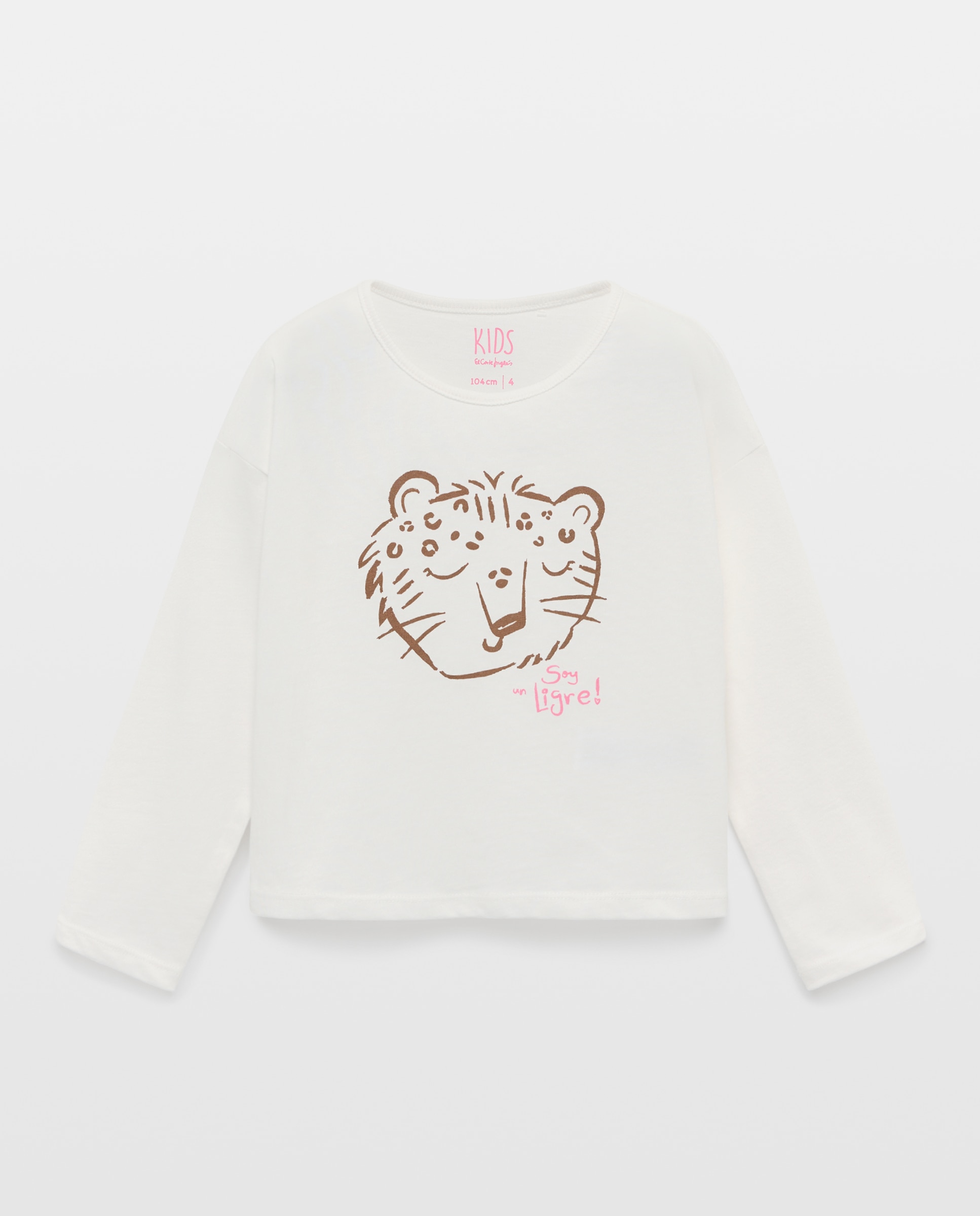 Conjunto de Três Peças de Criança em Fantasia com Sweatshirt Aberta com Capuz e Estampado All Over e Calças com Estampado Animal All Over Rosa-6