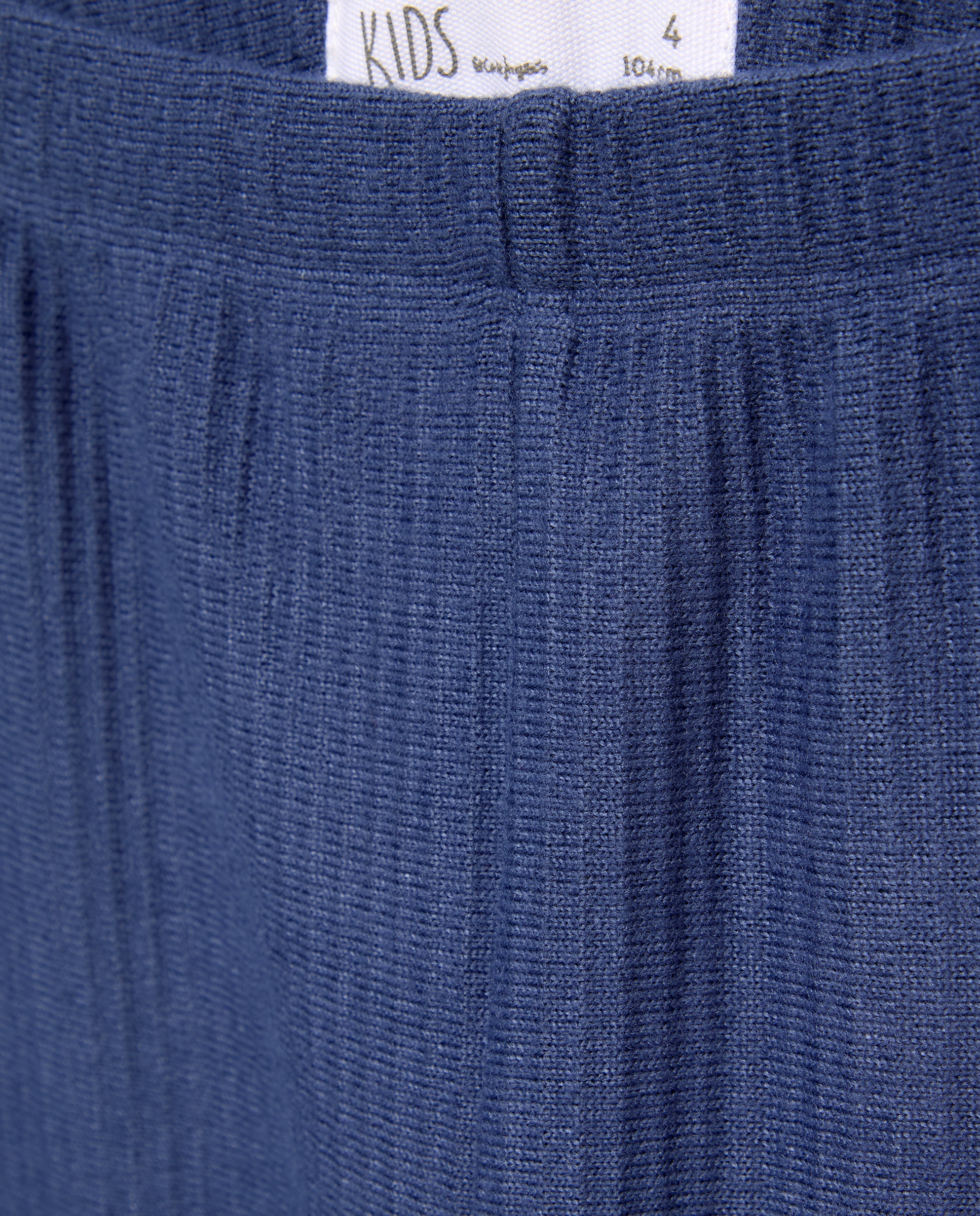 Conjunto punto cortado con volante en top tipo doble prenda y detalle lazos en pecho de niña - Kids El Corte Inglés - 400 Azul 400 Azul-2