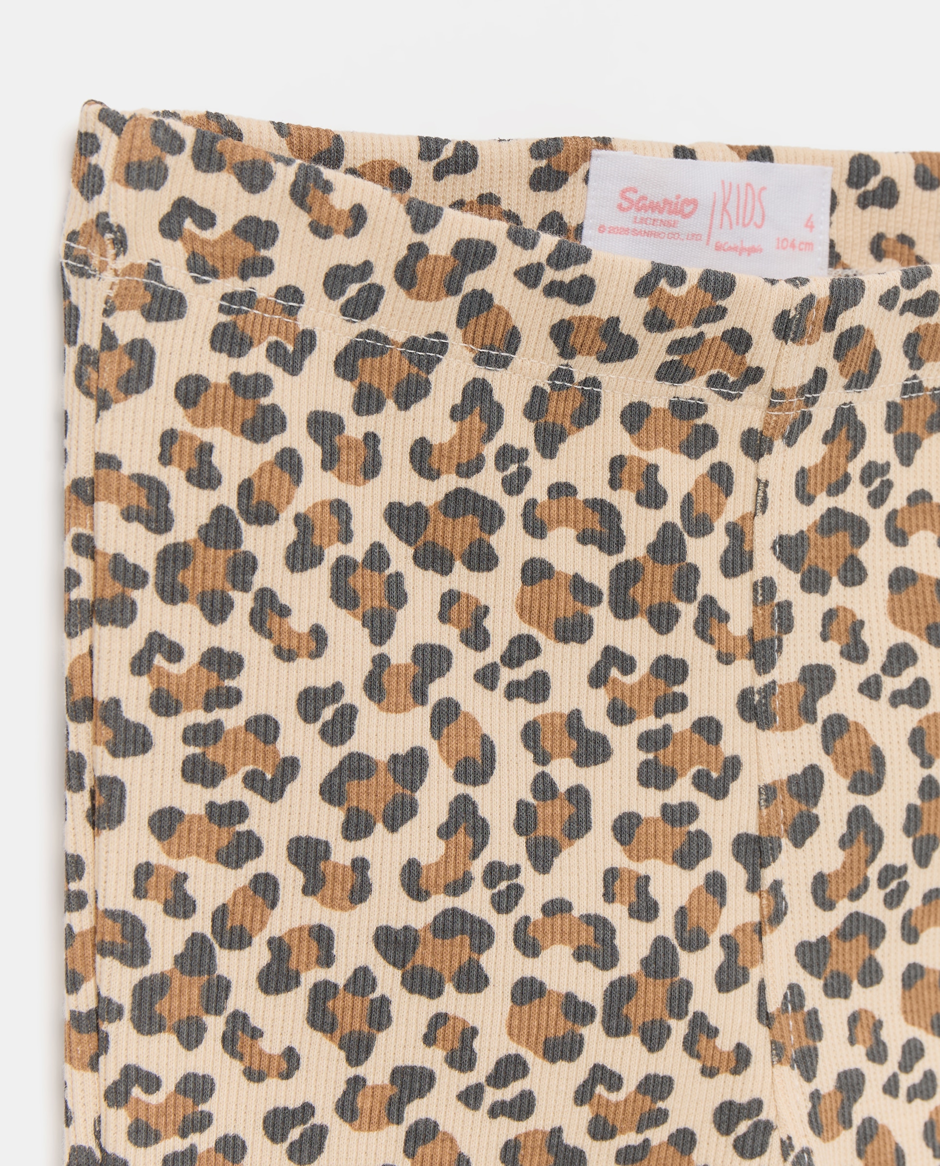 Conjunto de Criança com Sweatshirt Posicional HELLO KITTY e Leggings Flare com Estampado Animal Multicolor-2