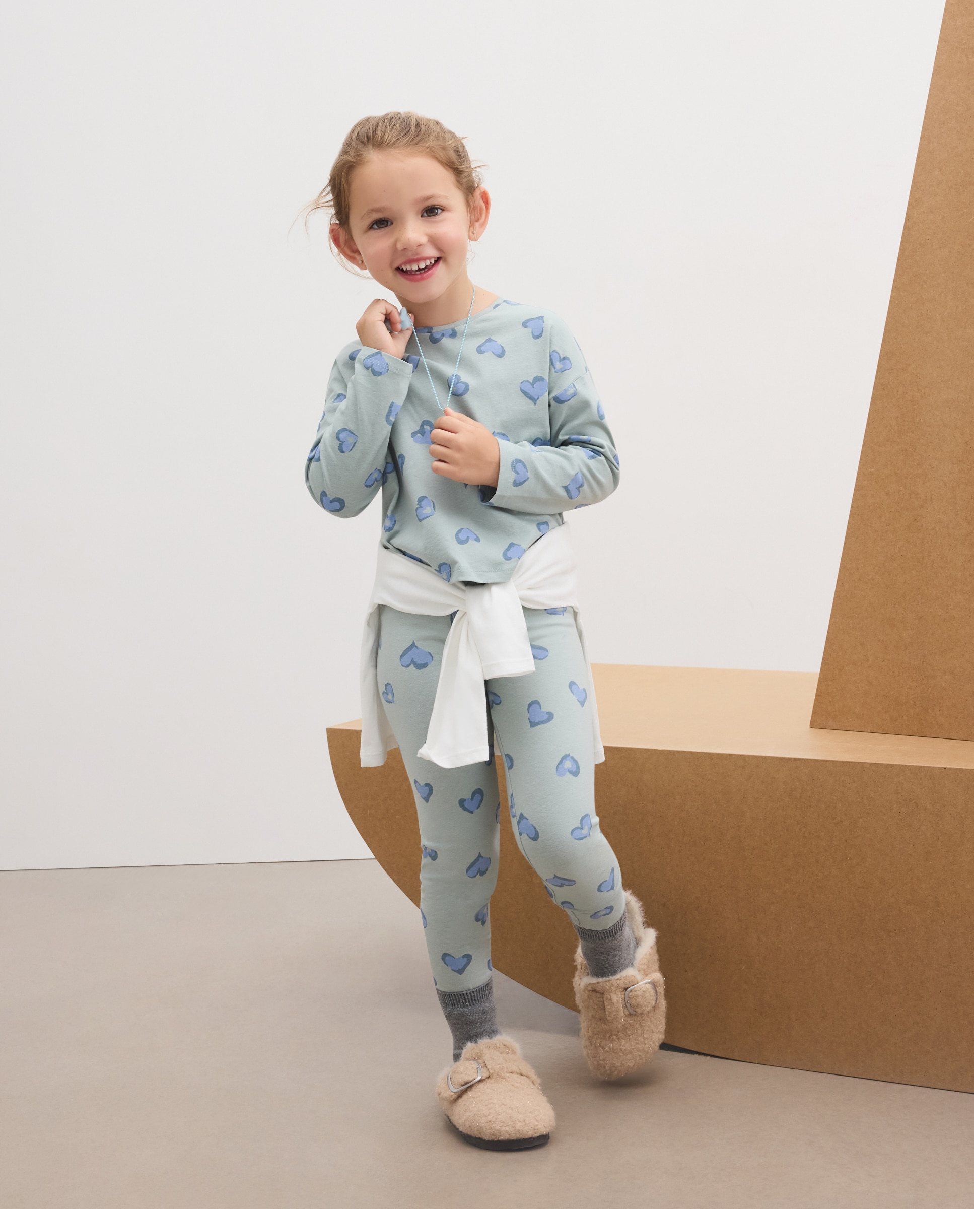 Pack leggins liso + all over print single jersey de niña - Kids El Corte Inglés - Multicolor Multicolor-1