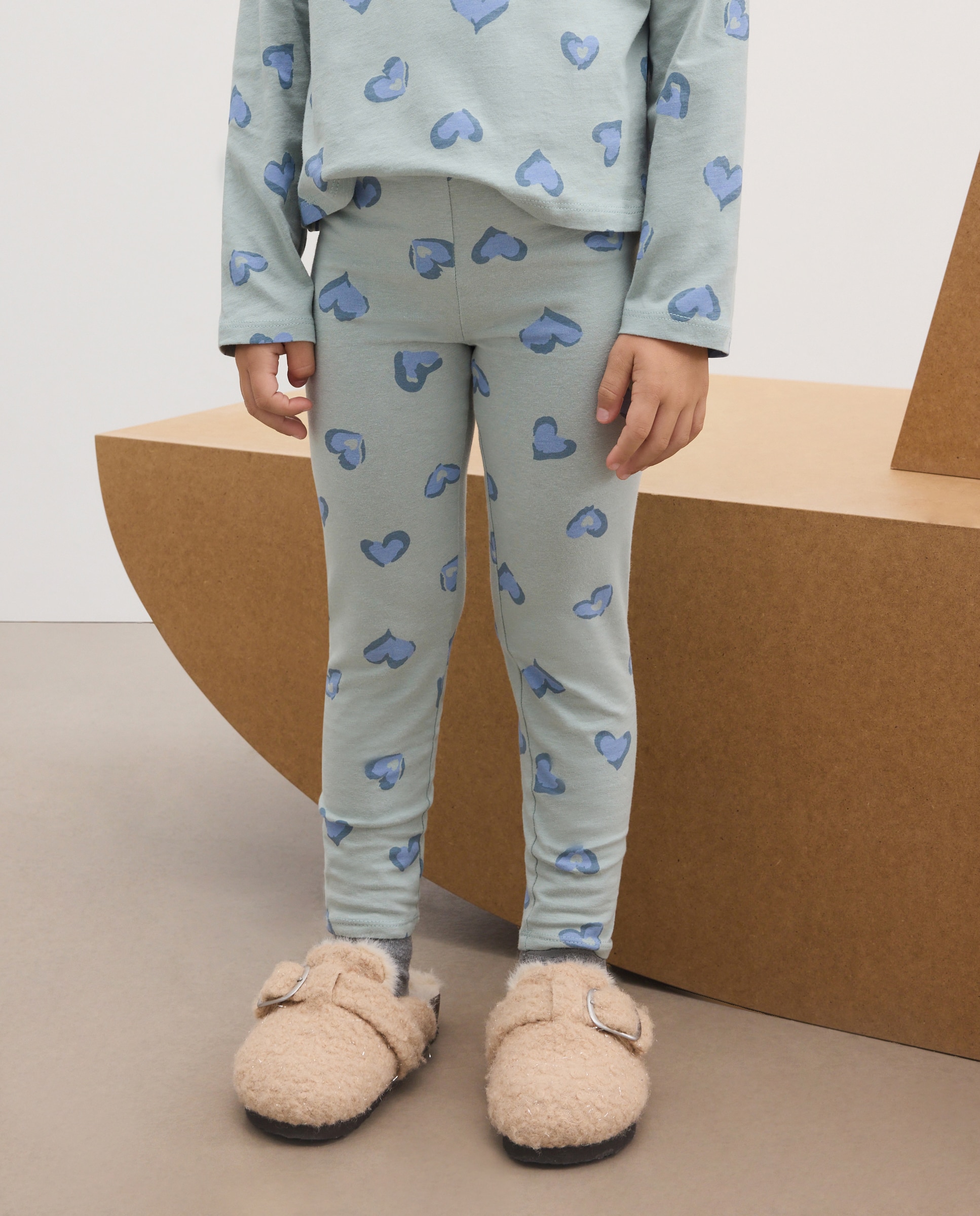 Pack leggins liso + all over print single jersey de niña - Kids El Corte Inglés - Multicolor Multicolor-2