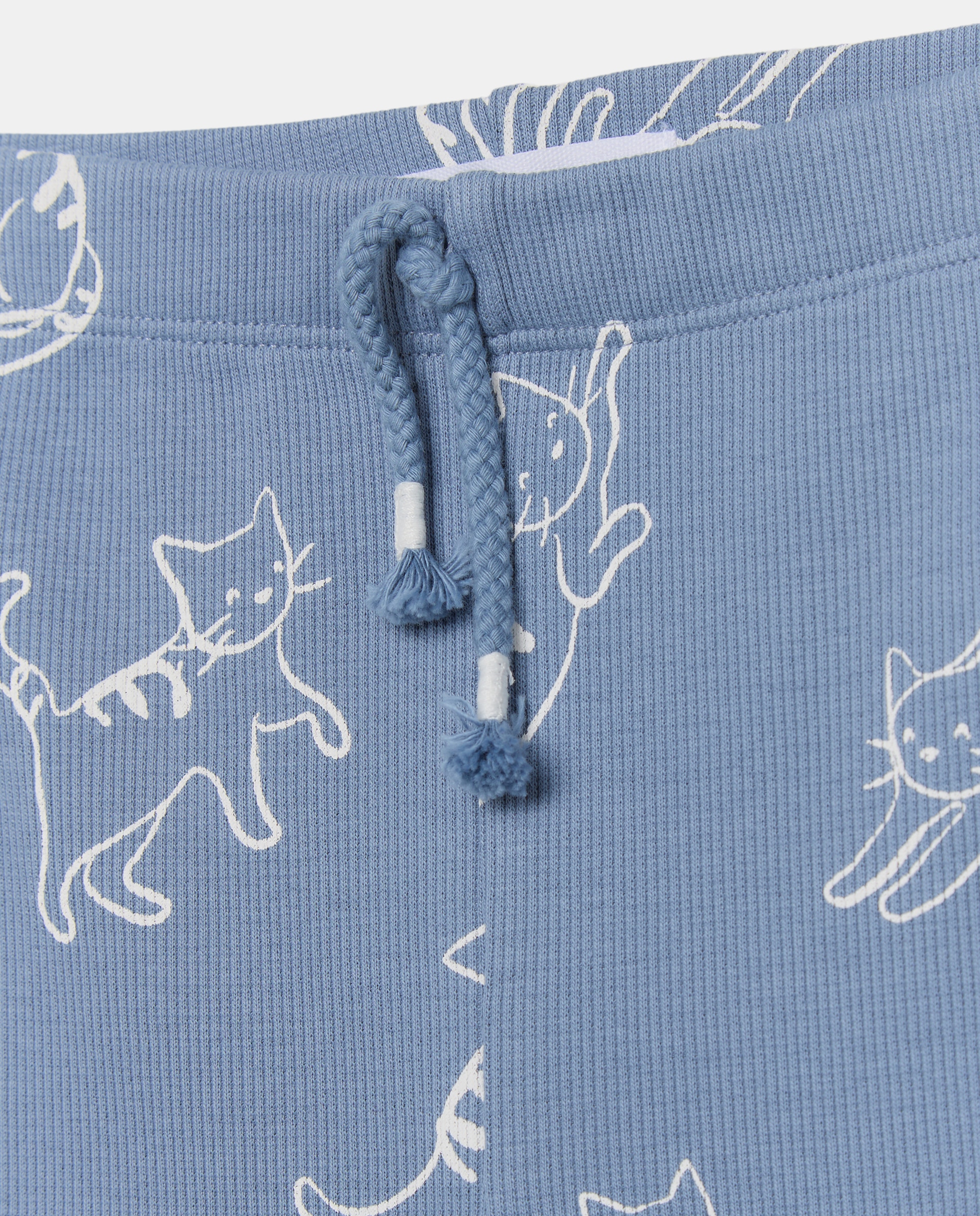 Legging Canelados Flare de Criança com Estampado All Over de Gatos Kids El Corte Inglés Azul-5