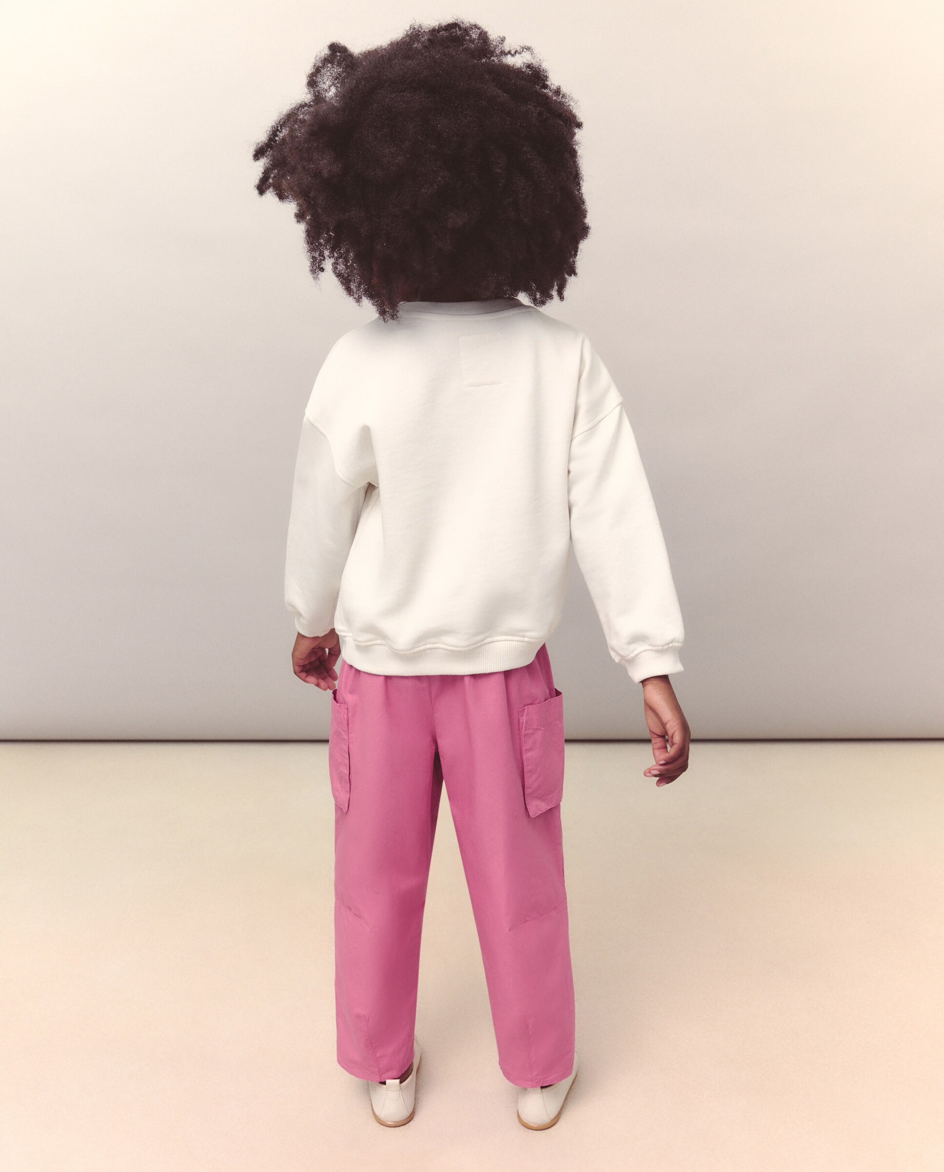 Pantalón cargo con cinturilla elástica de niña - Kids El Corte Inglés - Ciruela Ciruela-3