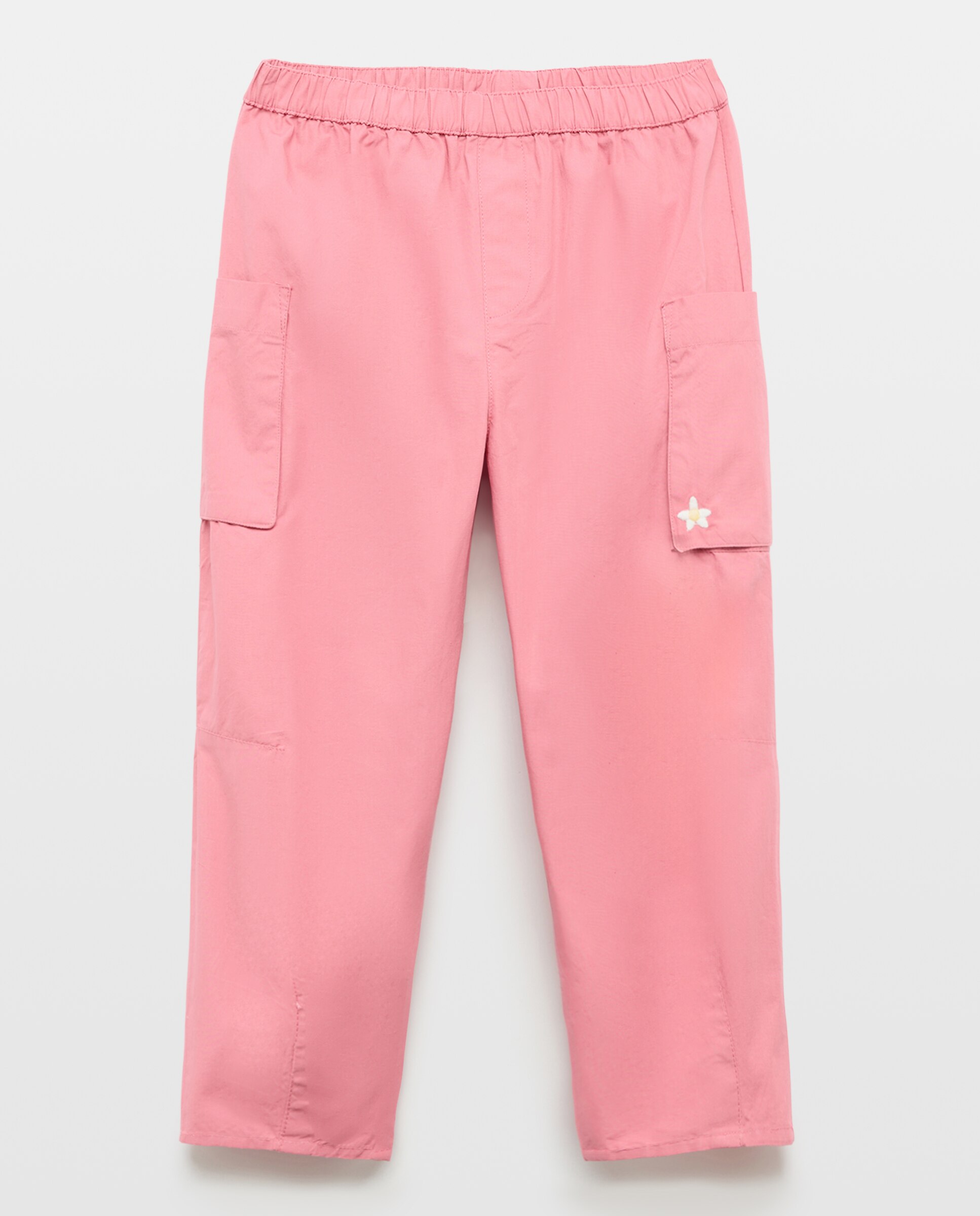 Pantalón cargo con cinturilla elástica de niña - Kids El Corte Inglés - Ciruela Ciruela-4