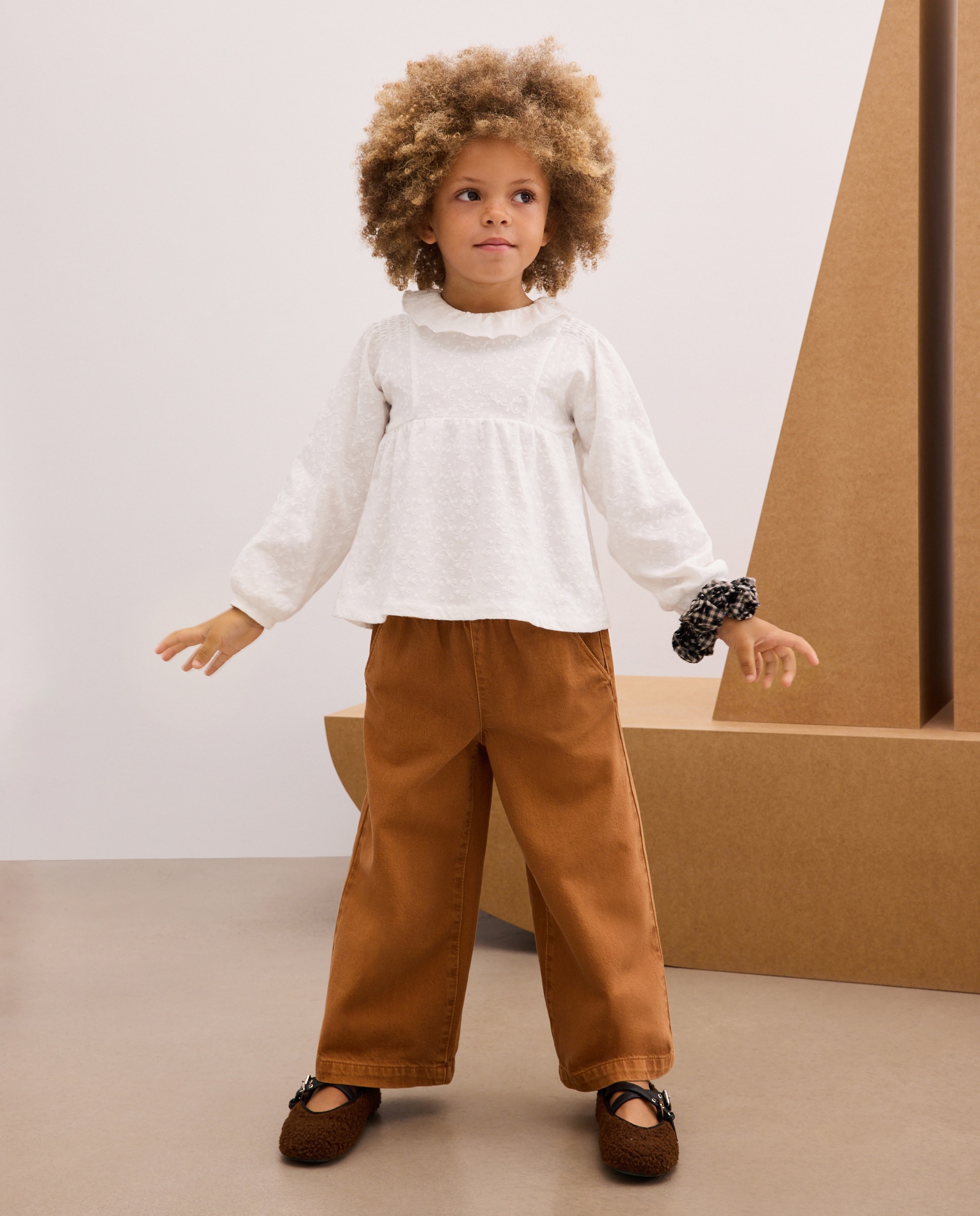 Pantalón denim wide leg pijamero de niña - Kids El Corte Inglés - Toffee Toffee-1