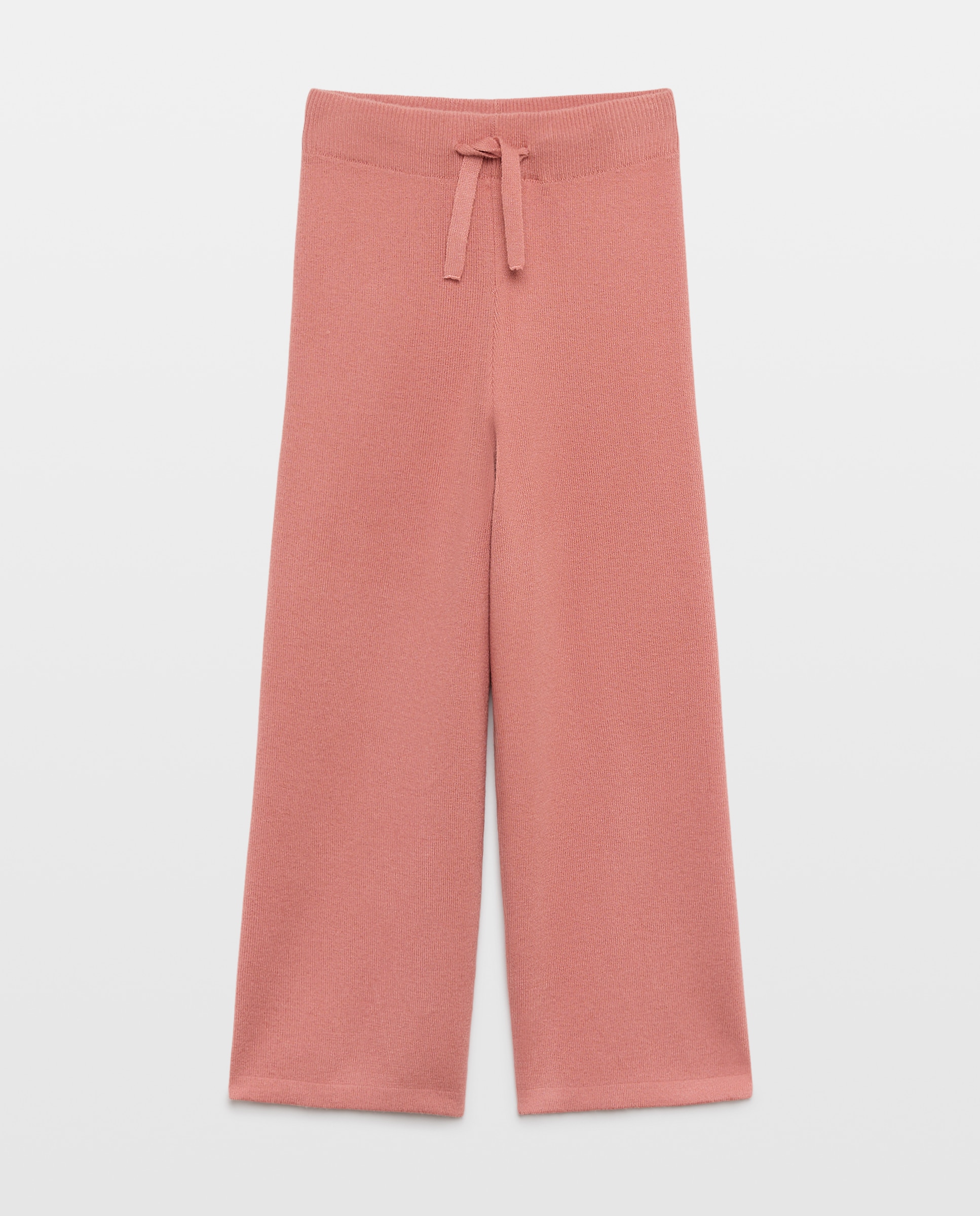 Imagen 1 de Pantalón resto tricot ancho a juego con jersey de flores bordado de niña - Kids El Corte Inglés - 650 Melocotón 650 Melocotón