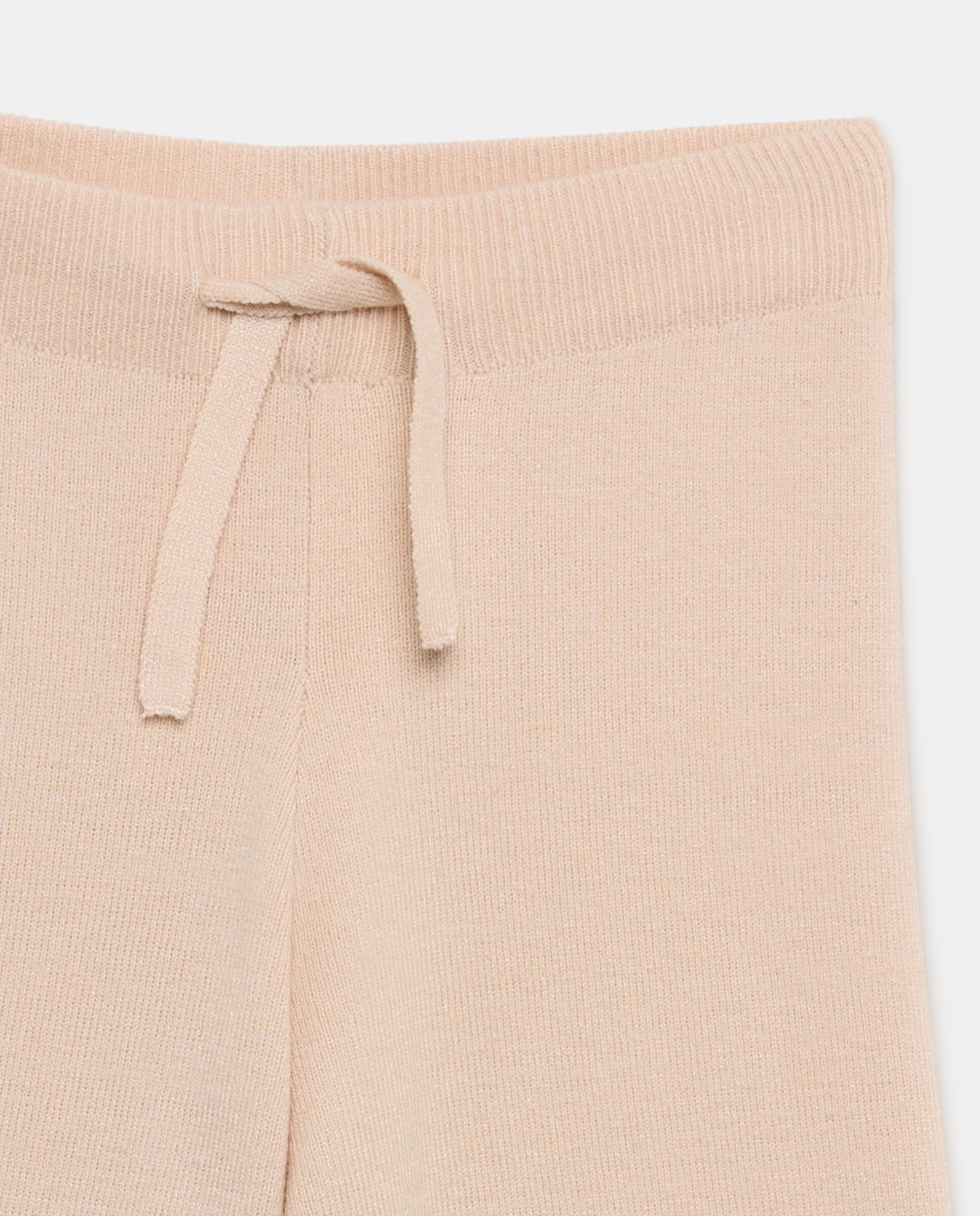 Imagen 5 de Pantalón resto tricot ancho a juego con jersey de flores bordado de niña - Kids El Corte Inglés - Beige Beige