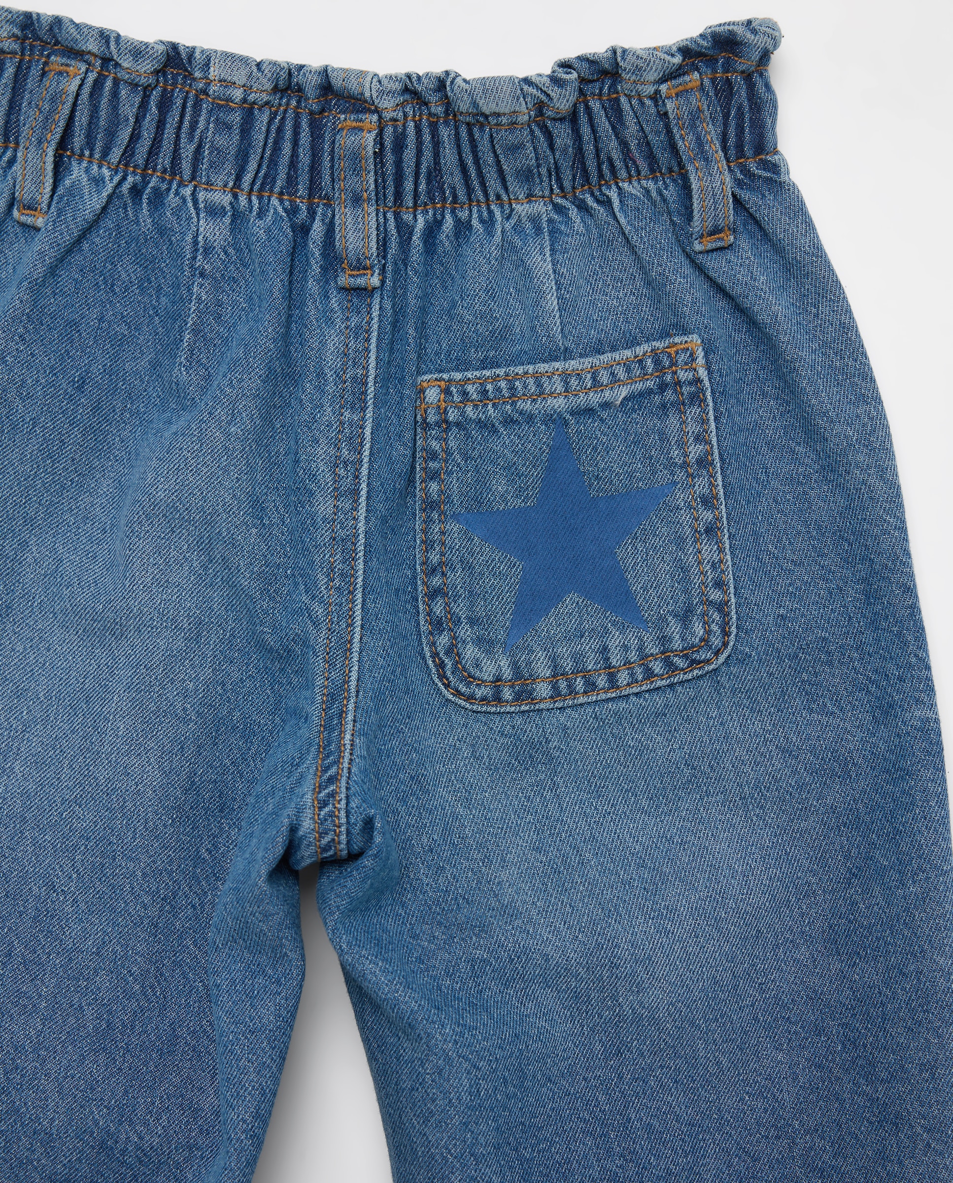 Pantalón paperbag Barrel de niña - Kids El Corte Inglés - Denim Denim-5