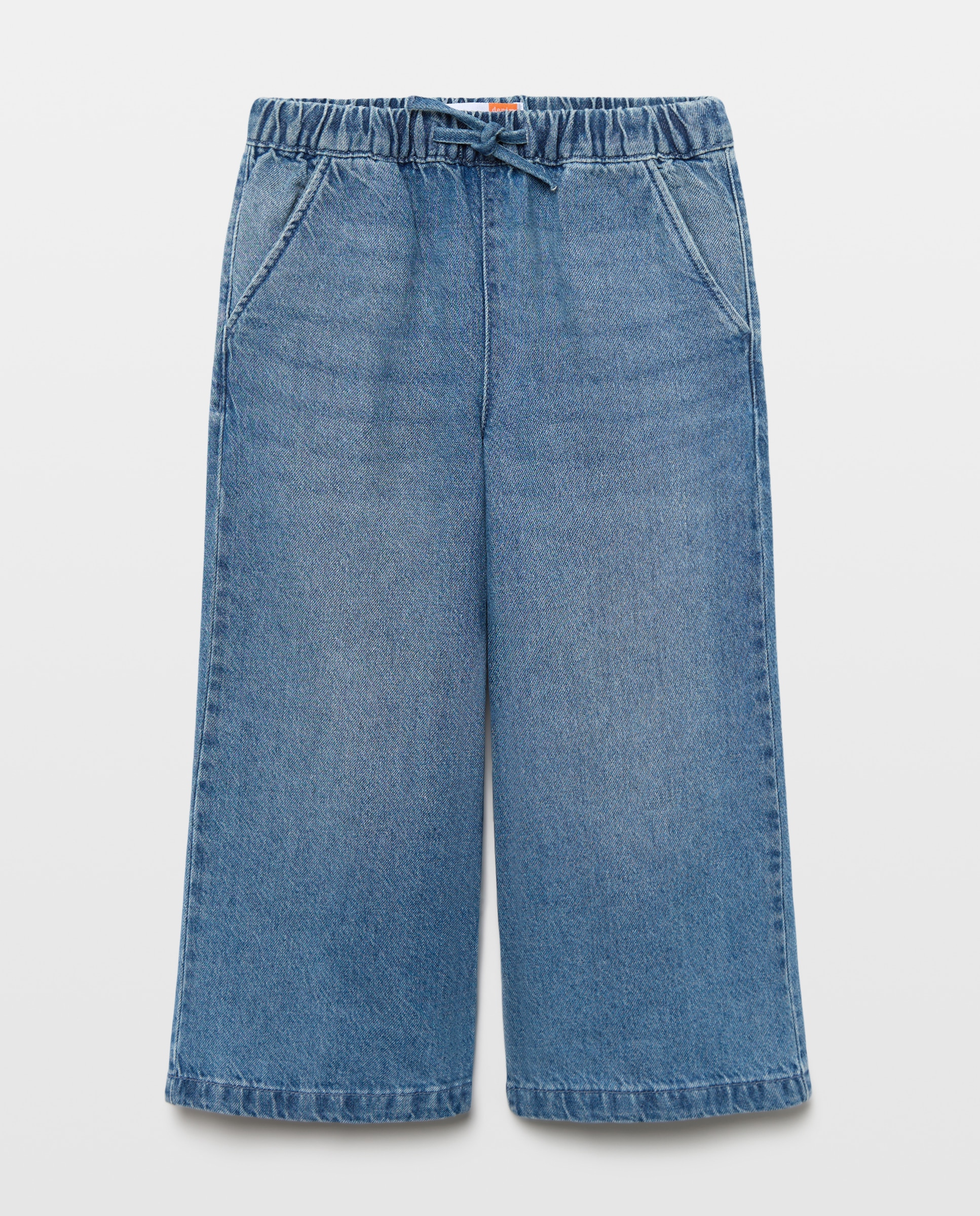Pantalón denim wide leg pijamero de niña - Kids El Corte Inglés - Gris Gris-4