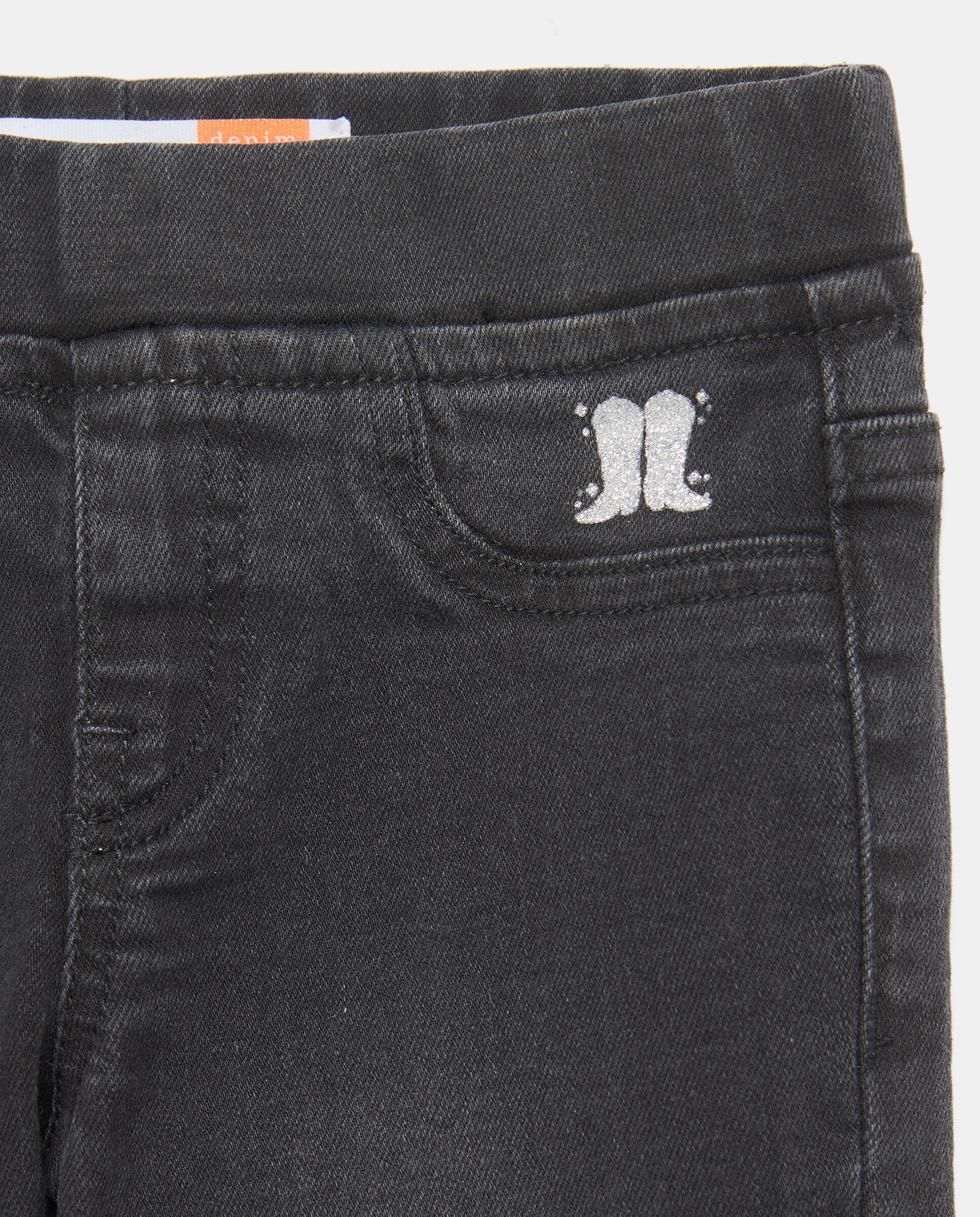 Pantalón denim flare todo gomas de niña - Kids El Corte Inglés - Gris Gris-5