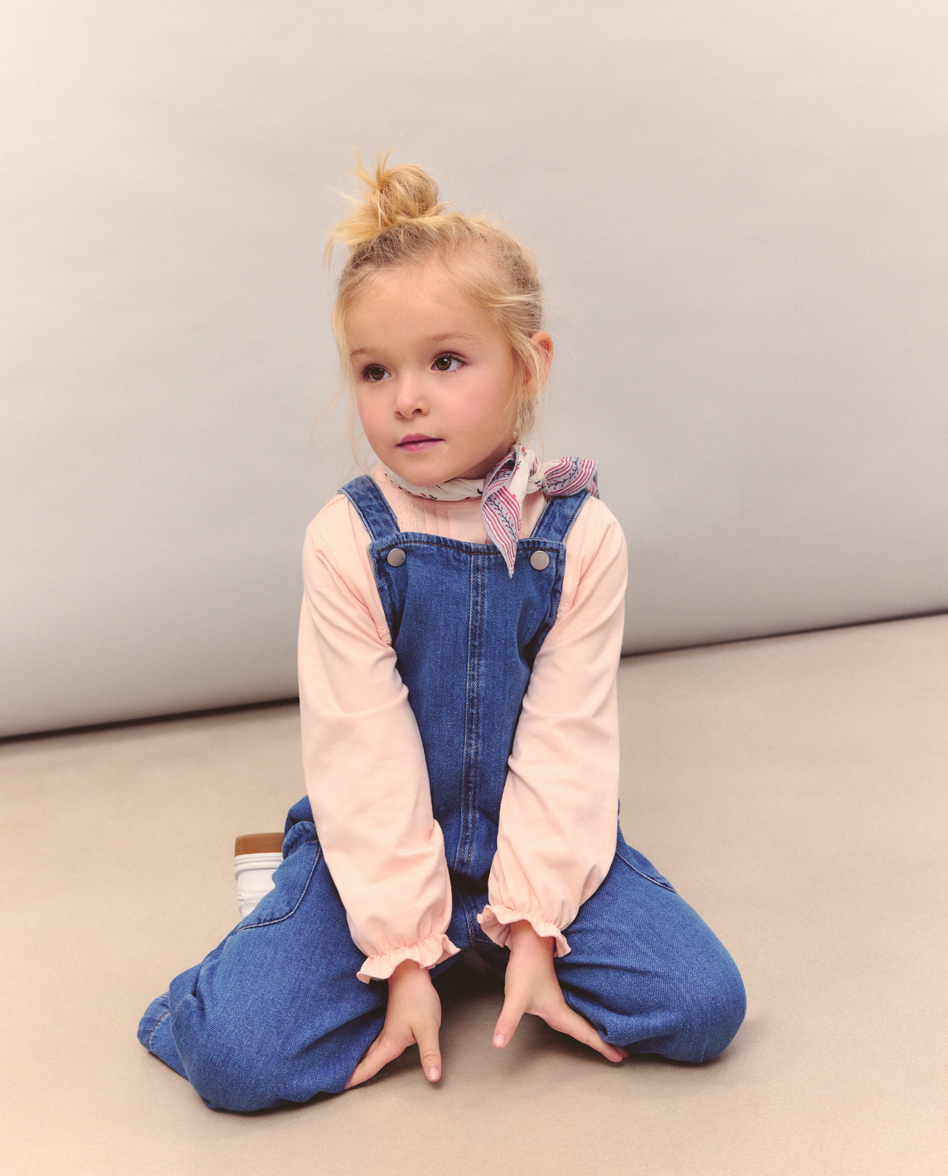 Jardineiras de Ganga com Bolsos de Plastrão Laterais Kids El Corte Inglés Cinzento-1