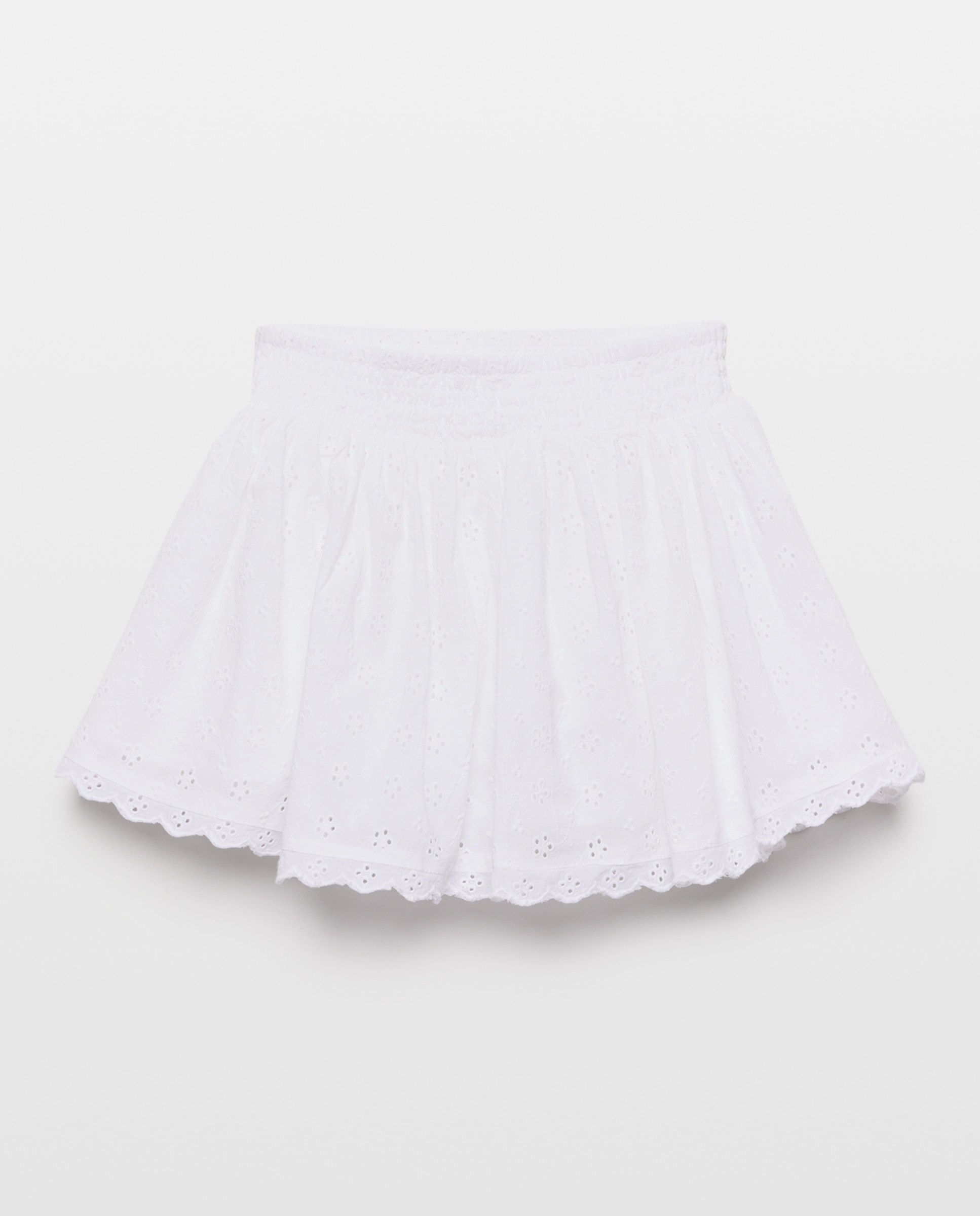 Falda vuelo shiffy de niña - Kids El Corte Inglés - Blanco roto Blanco roto-4