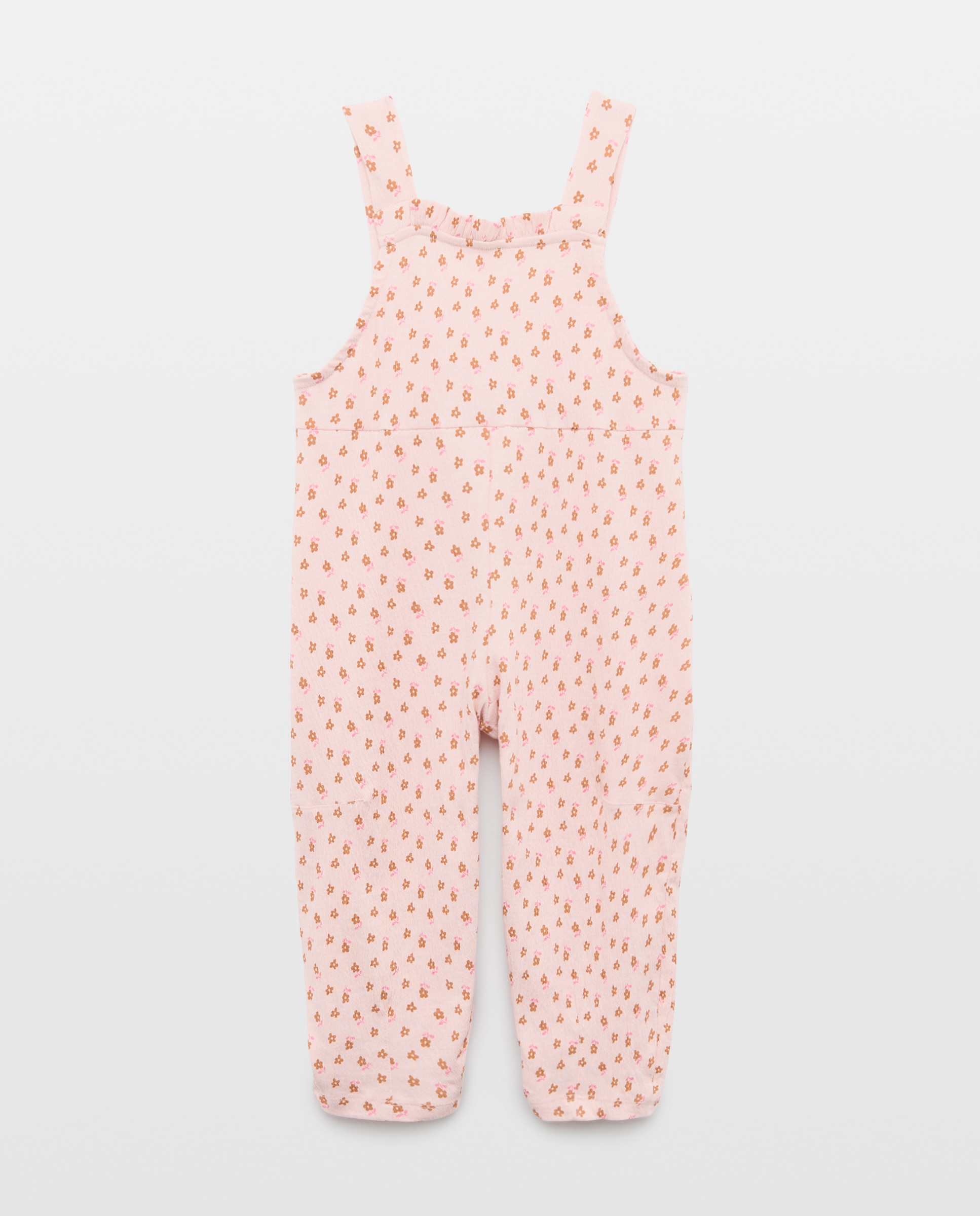 Macacão Comprido sem Mangas com Tecido Wrinkled e All Over Print Kids El Corte Inglés Rosa-4