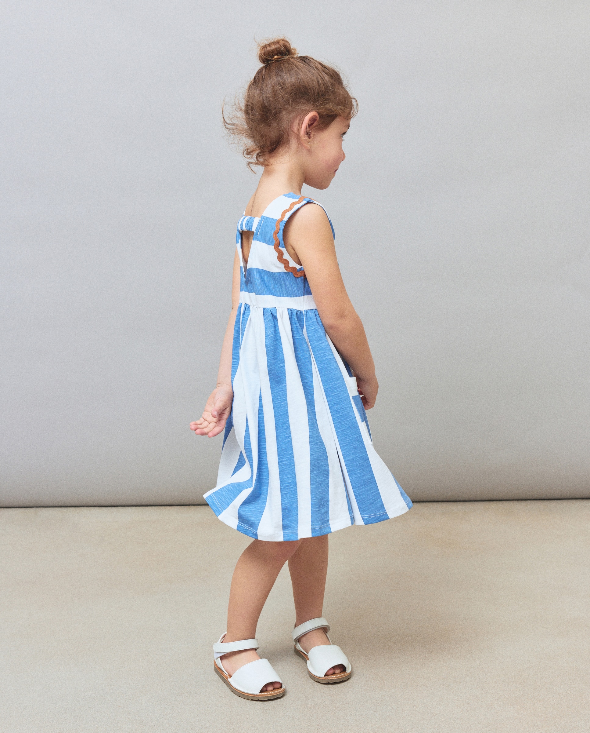 Vestido sem Mangas Rosa-claro-4